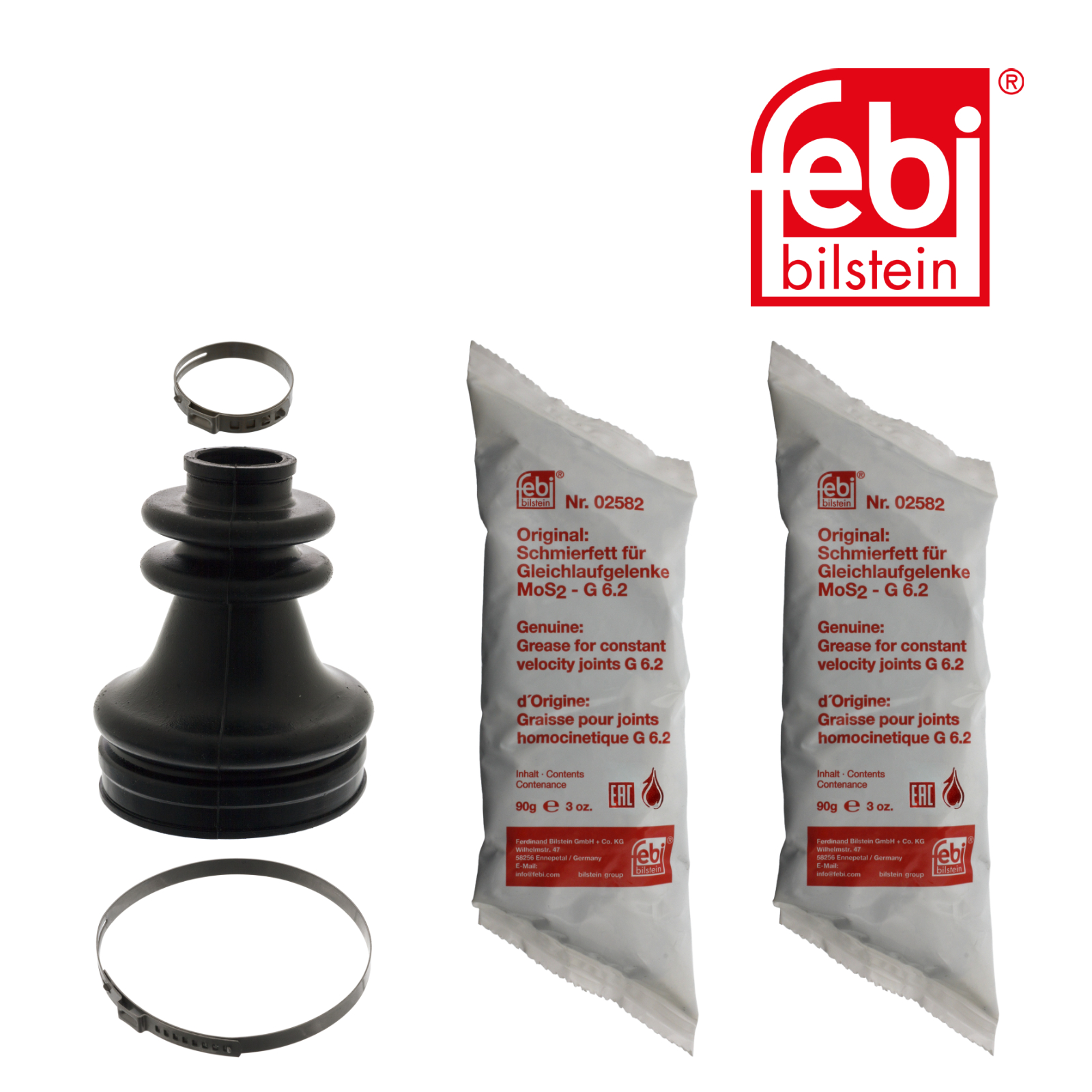 Febi Drive Shaft Bellow Kit Front Right Rubber 100622