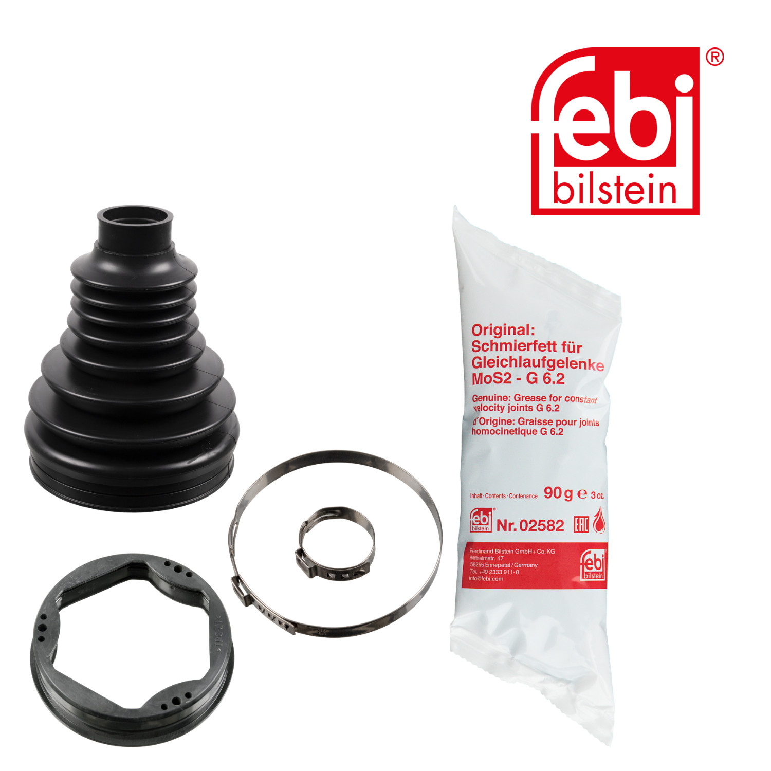 Febi Drive Shaft Bellow Kit Front Thermoplast 176509