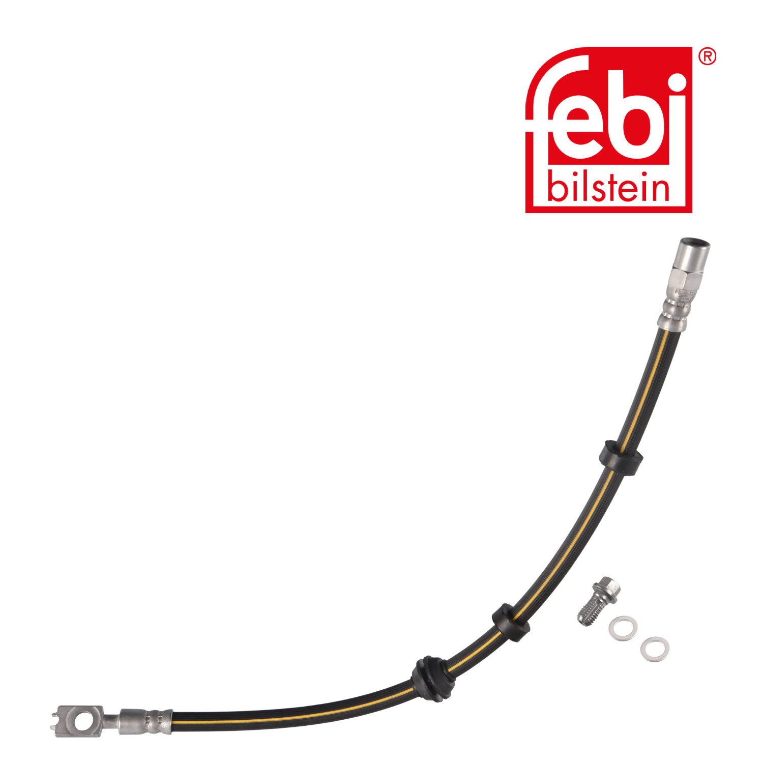 Febi Brake Hydraulic Hose Line Front Right 30294