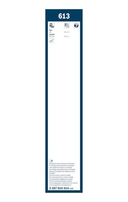 Bosch Wiper Front Wiper Blade Set 600mm + 350mm — 613 fits Opel Karl 2015-2019