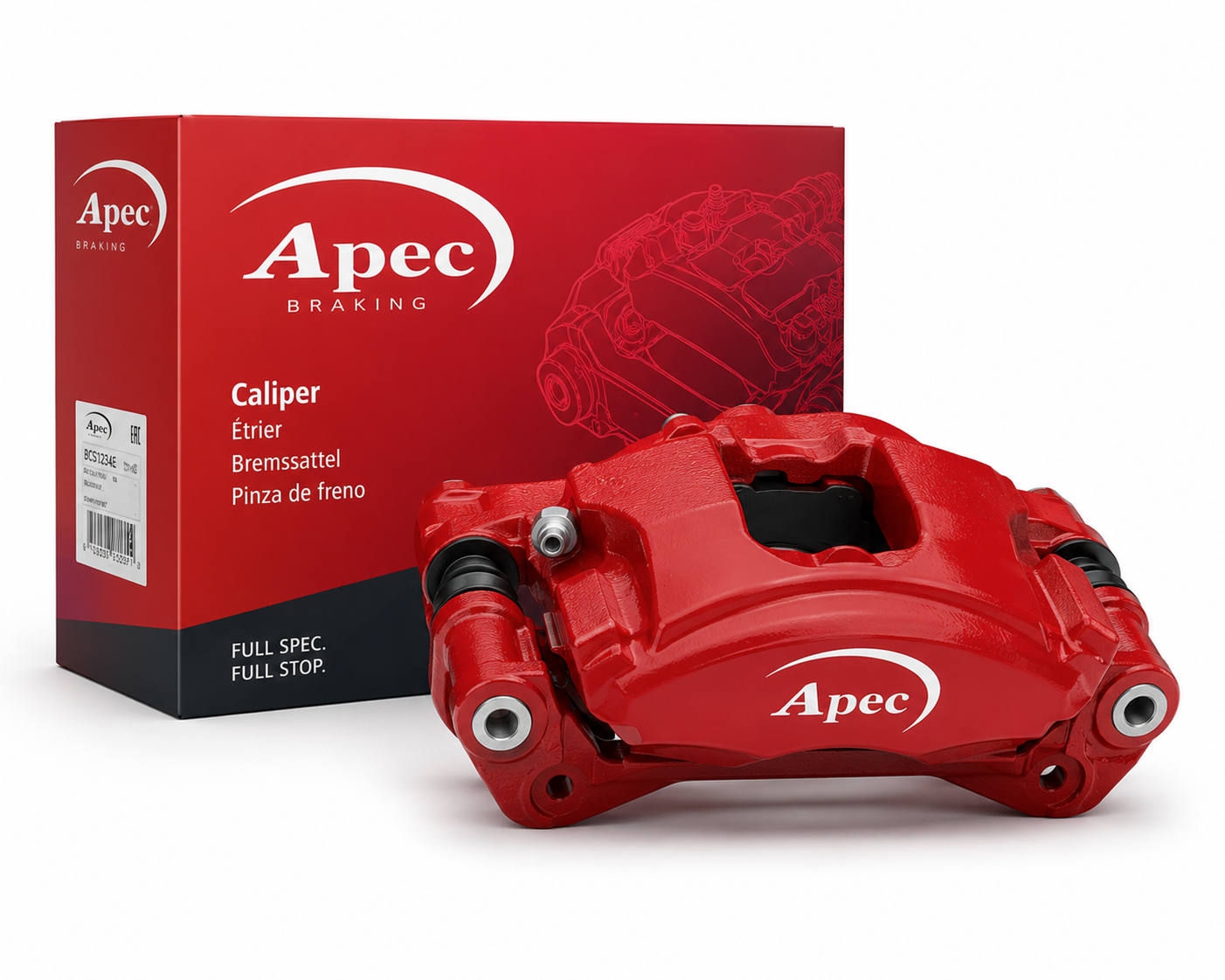 Apec 2 x Front Brake Calipers fits Hyundai I20 I 2008-2015 1.1 1.2 1.4