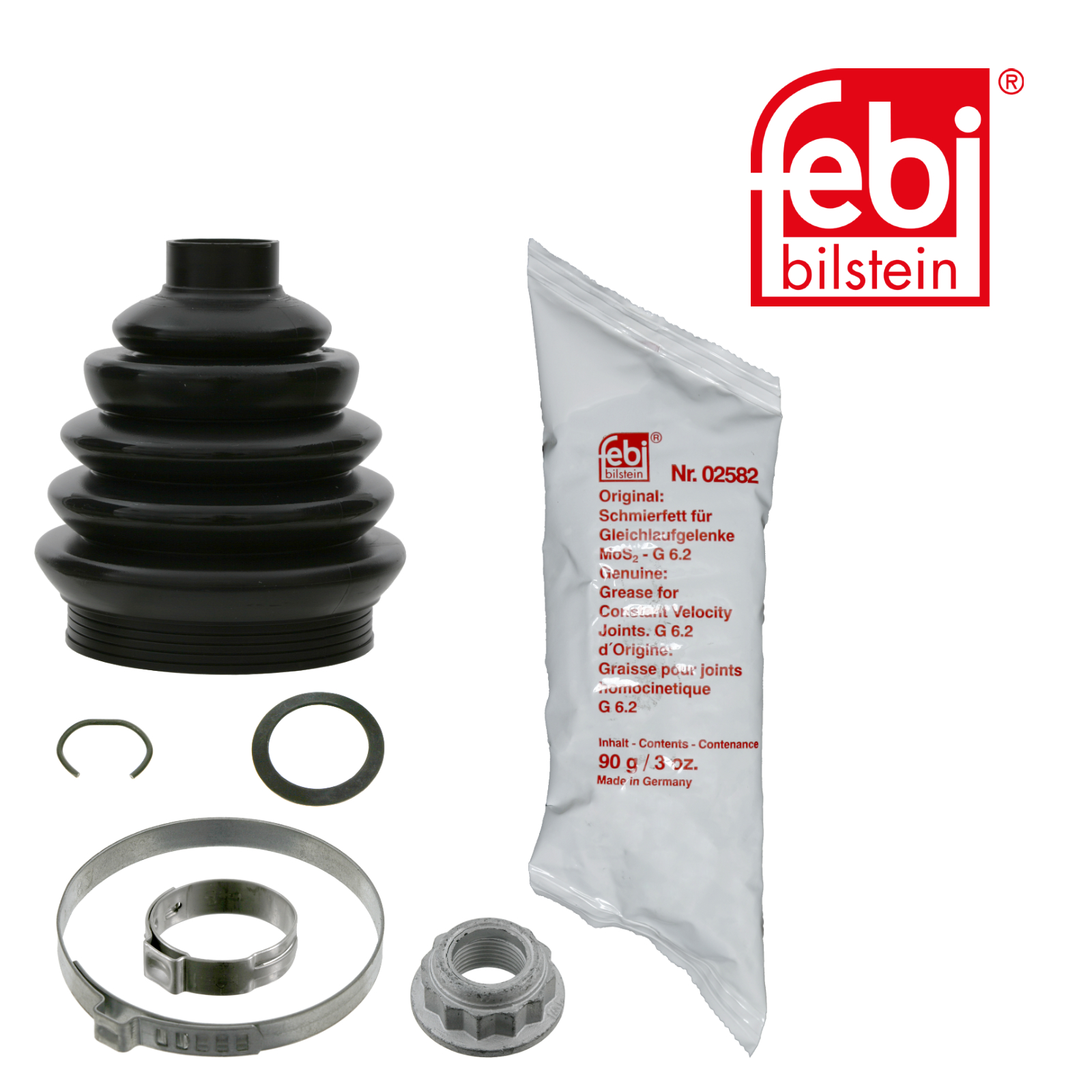 Febi Drive Shaft Bellow Kit Wheel Side Thermoplast 15824