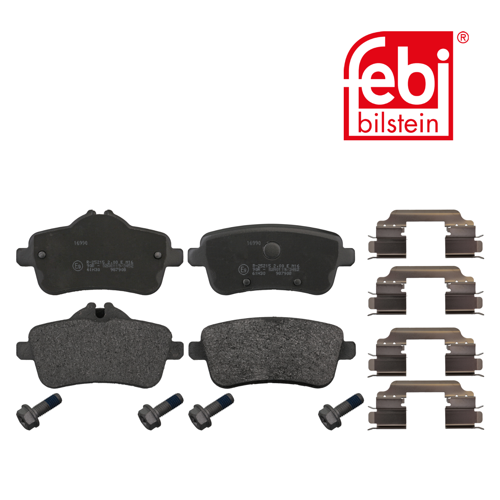 Febi Rear Brake Pad Set 16990