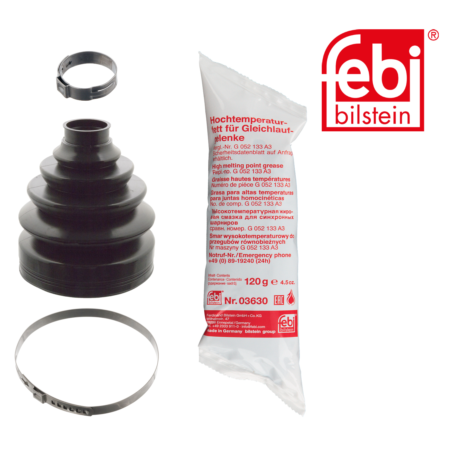 Febi Drive Shaft Bellow Kit Front Thermoplast 101944