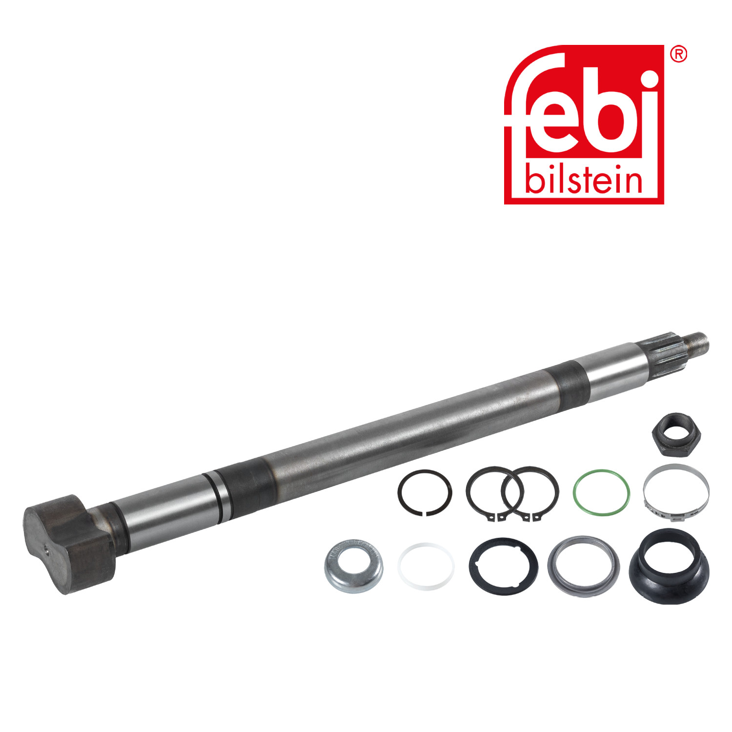 Febi Drum Brake Brake Shaft 108mm OD Left 04659
