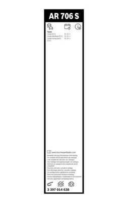 Bosch Aerotwin Front Wiper Blade Set 700mm + 340mm — AR706S fits Suzuki Swace