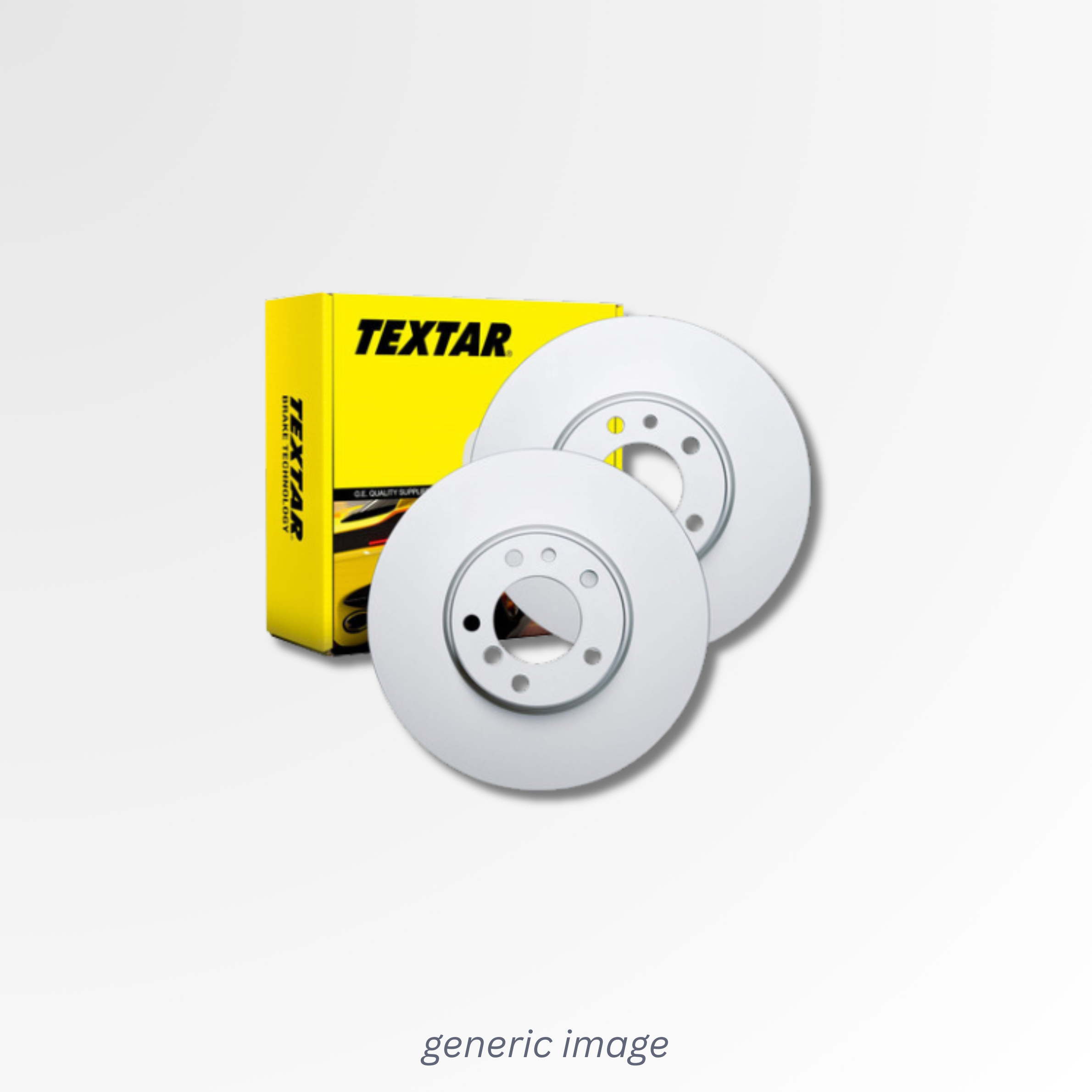 Textar 2 x Solid Rear Brake Discs 92185803