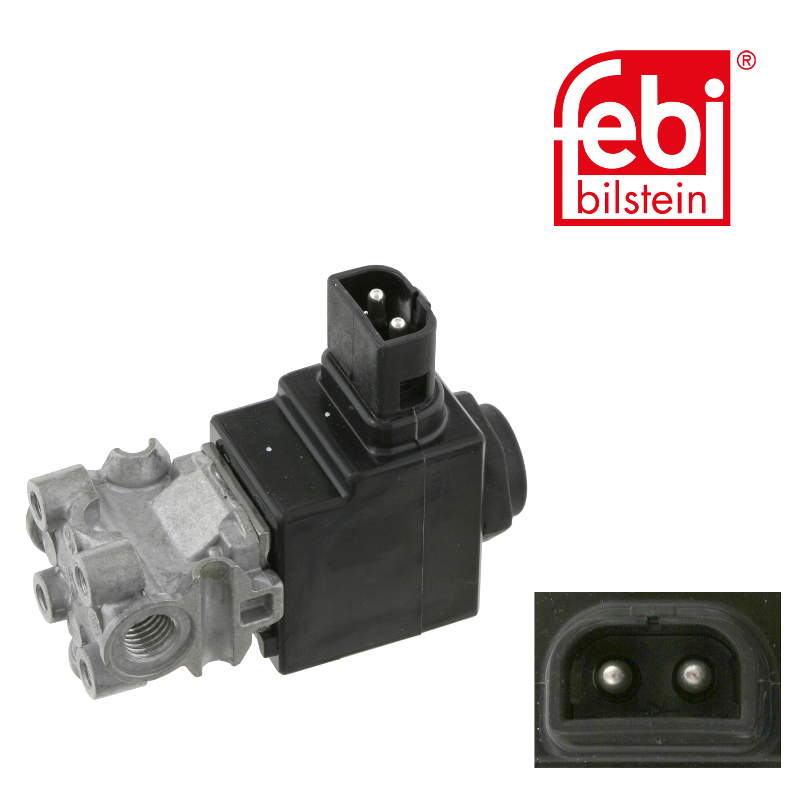 Febi Automatic Transmission Solenoid Valve 2 Connectors 24V 22053