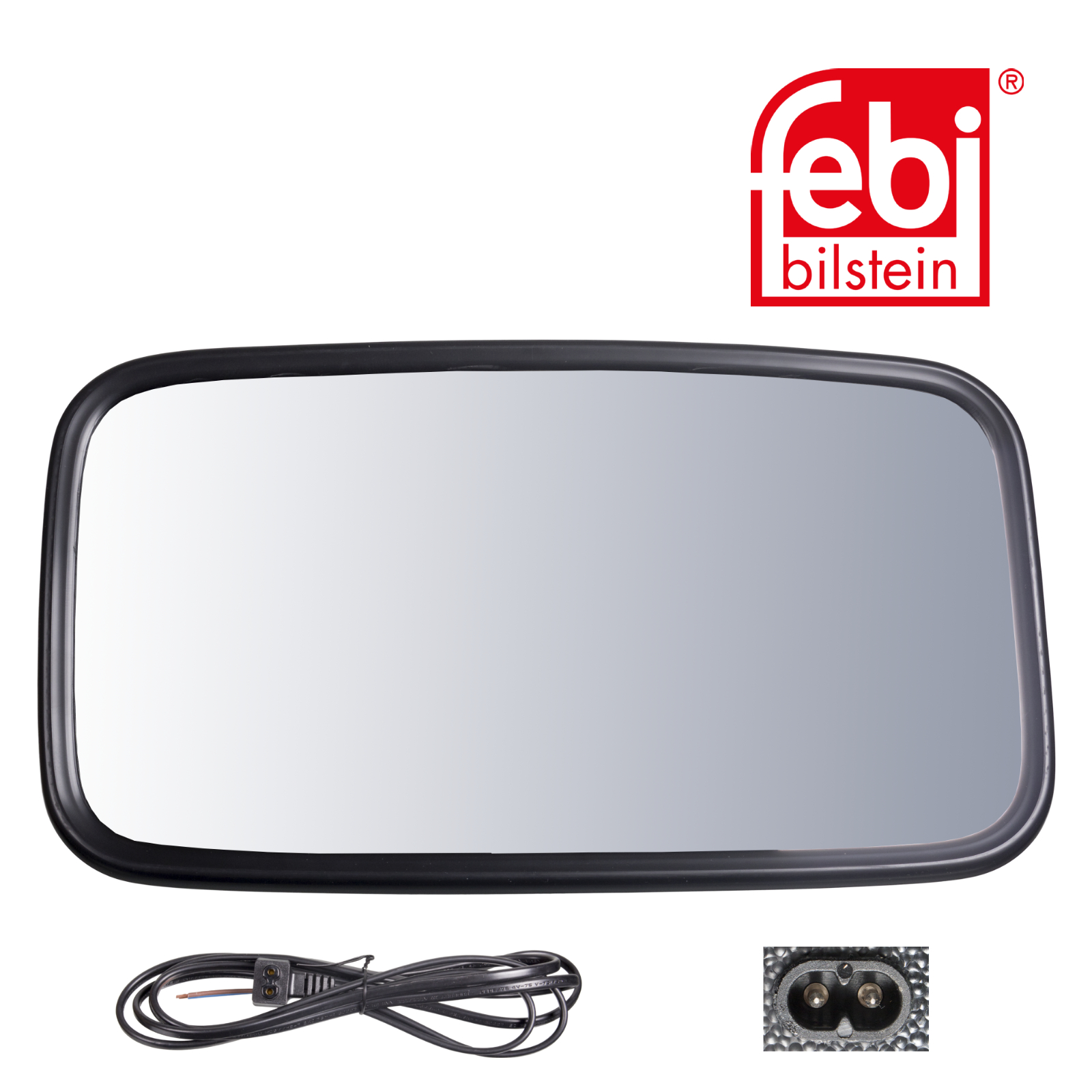 Febi Driver Cab Exterior Mirror Wide 26mm Thick 101037