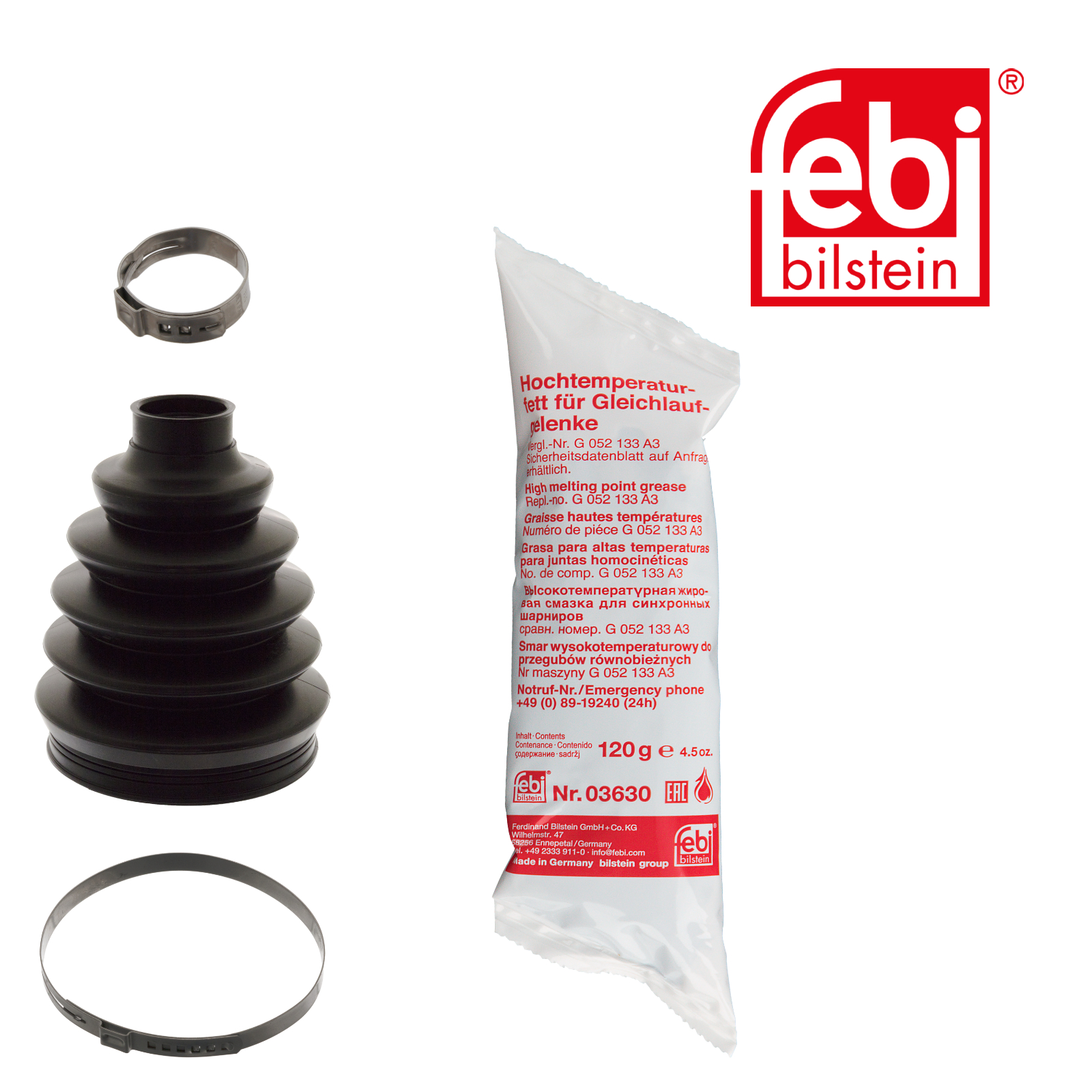 Febi Drive Shaft Bellow Kit Front Right Thermoplast 101859
