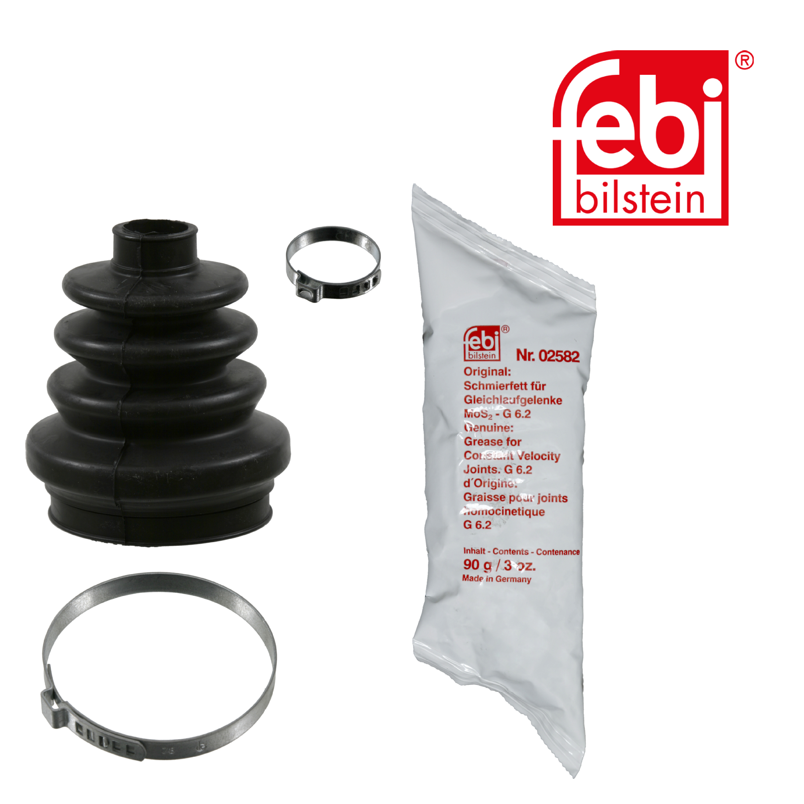 Febi Drive Shaft Bellow Kit Front Right Rubber 02871