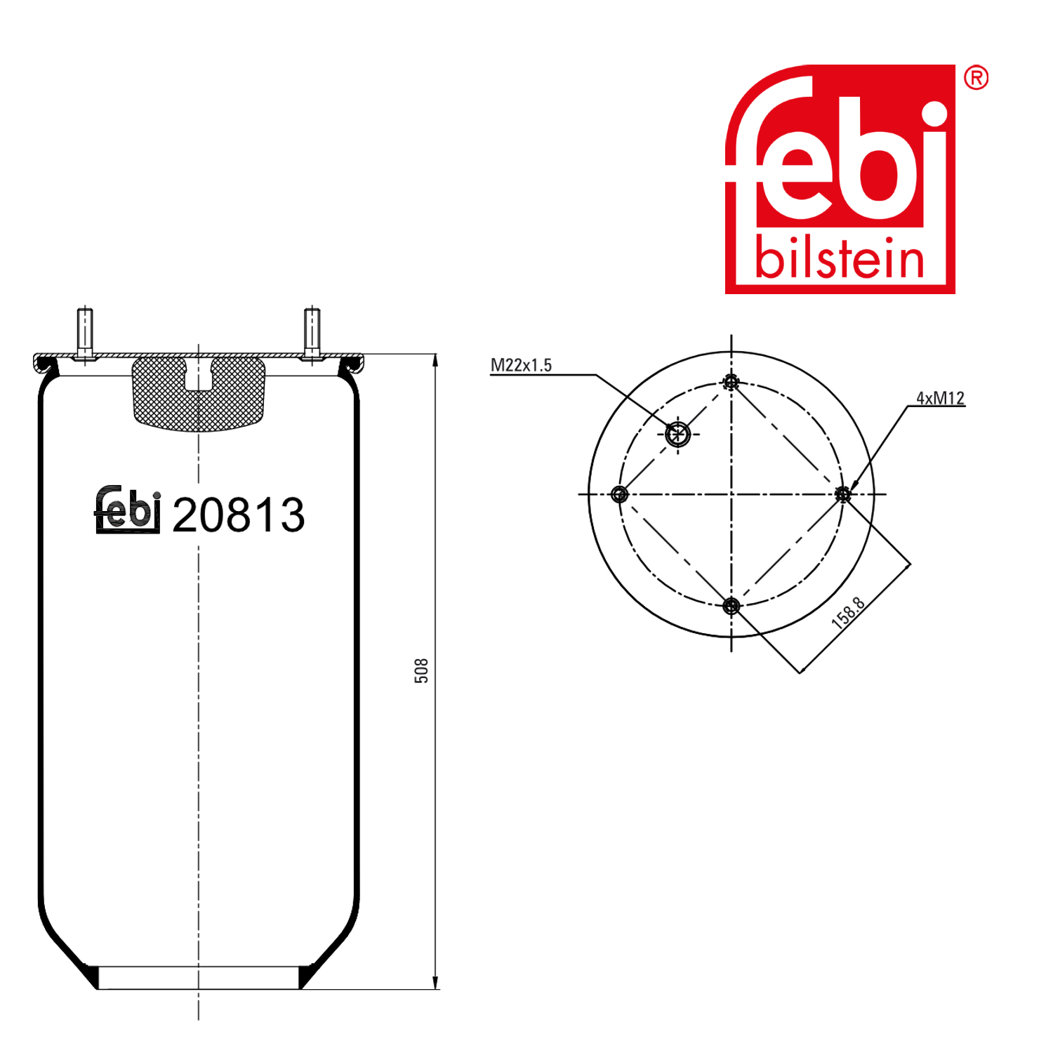 Febi Air Suspension Bellow 20813