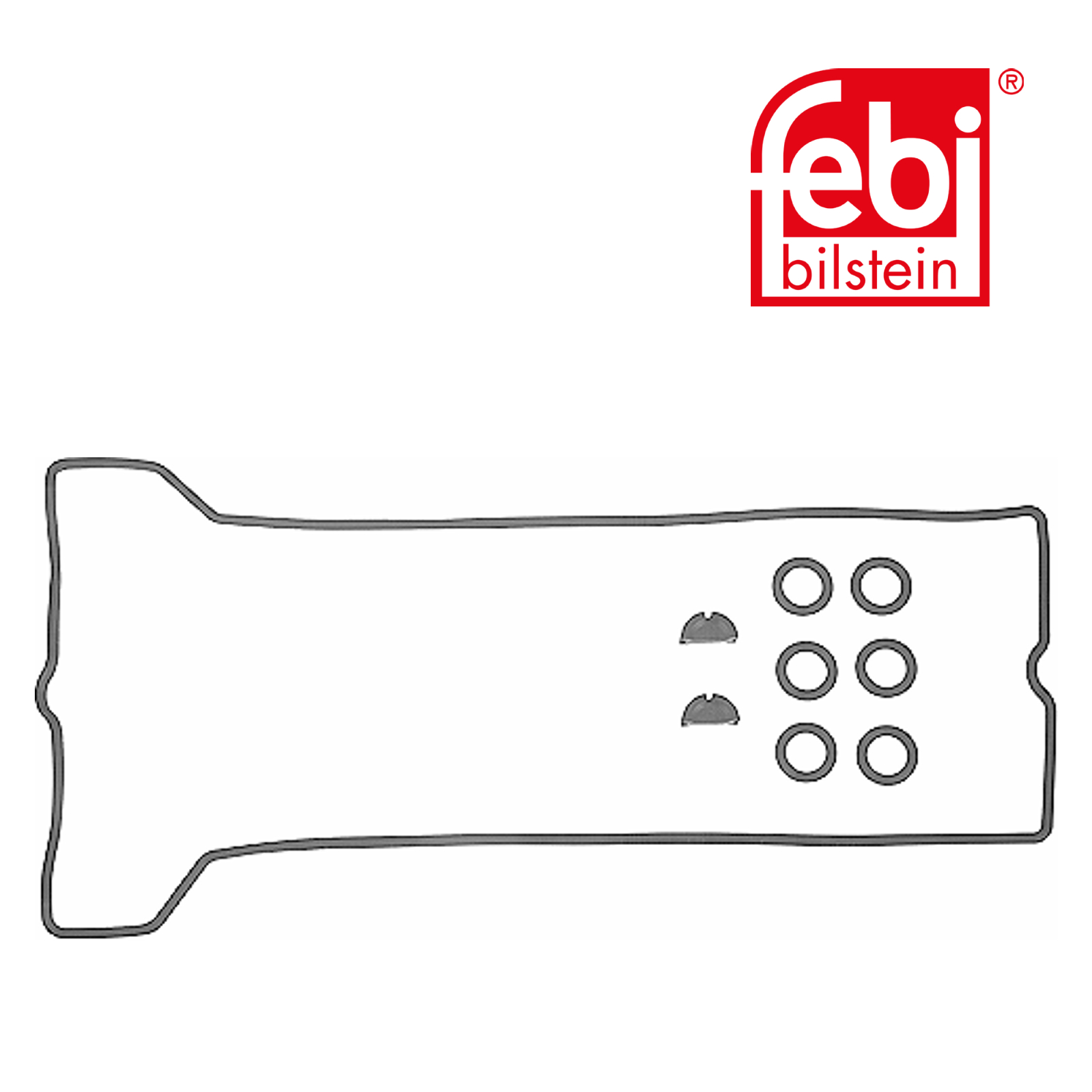 Febi Cylinder Head Cover Gasket Set ACM (Polyacrylate) 11432