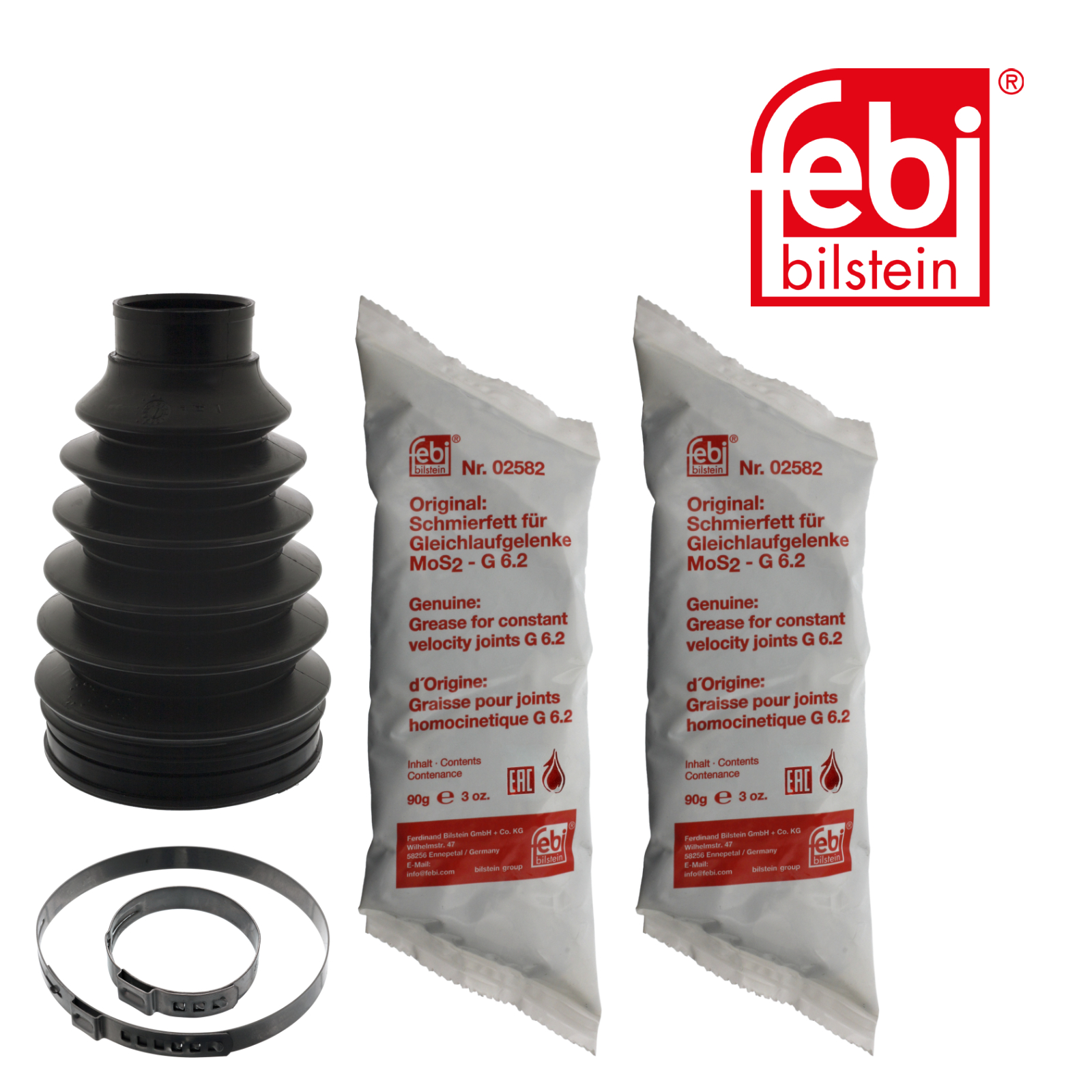 Febi Drive Shaft Bellow Kit Front Thermoplast 49907