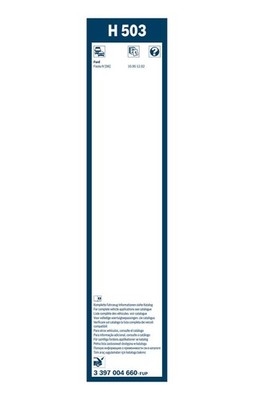 Bosch Wiper Wiper Blade 500mm — H503 fits Ford Courier Hatchback 1998-2003