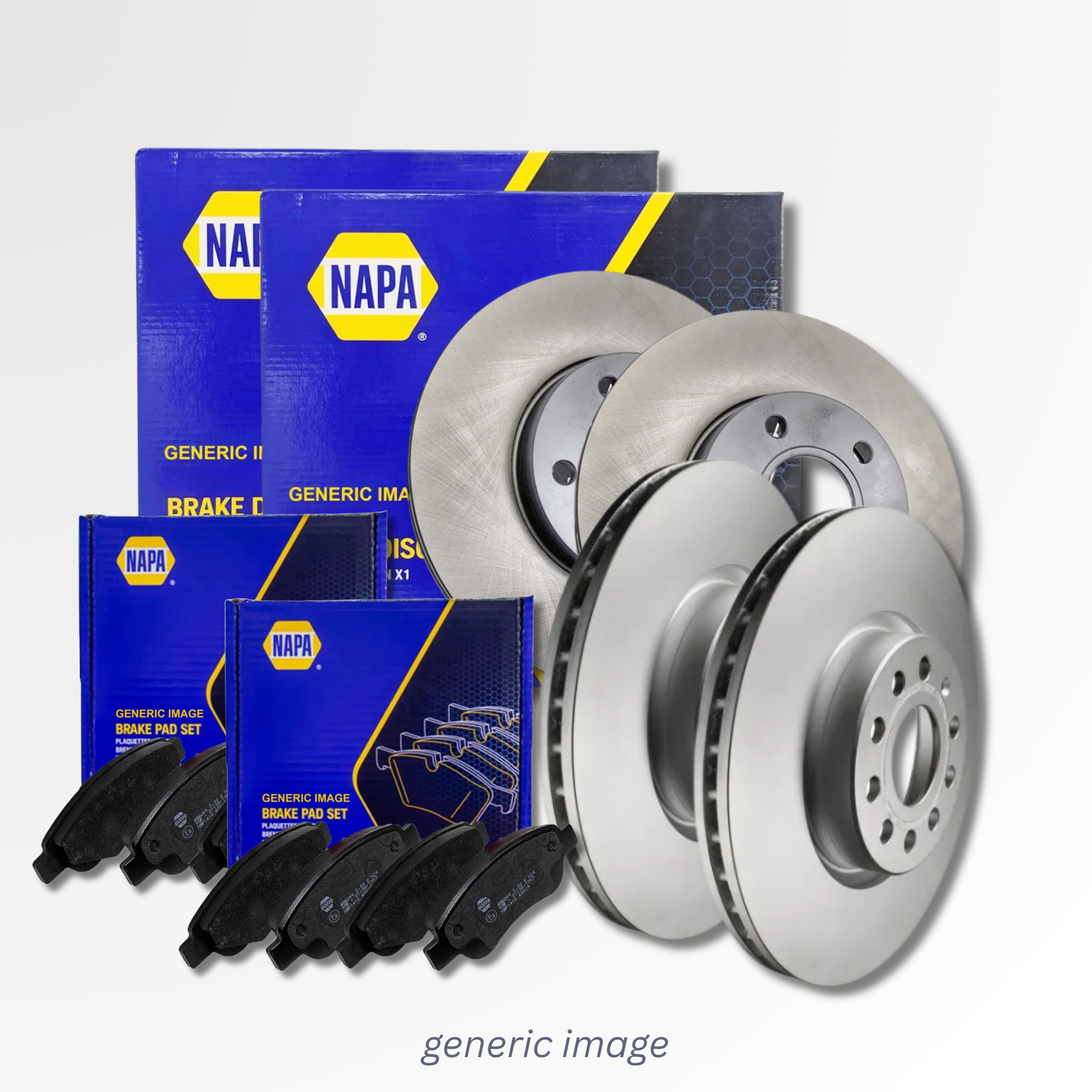 NAPA Front & Rear Brake Discs & Pads fits Mitsubishi Outlander II 2010-2012