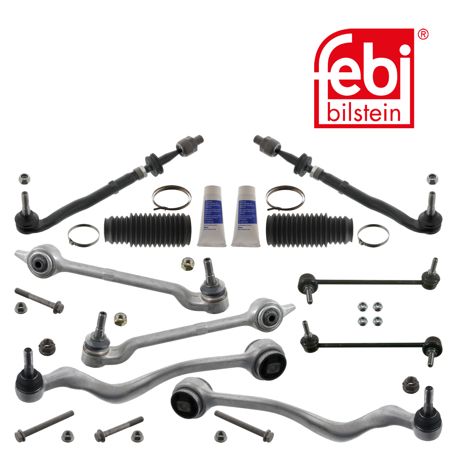 Febi Wheel Suspension Control/Trailing Arm Kit Front Right Aluminium 46291