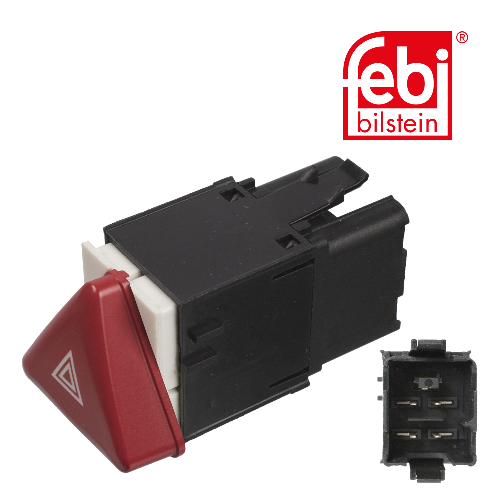 Febi Hazard Warning Light Switch Dashboard 4 Connectors 106239