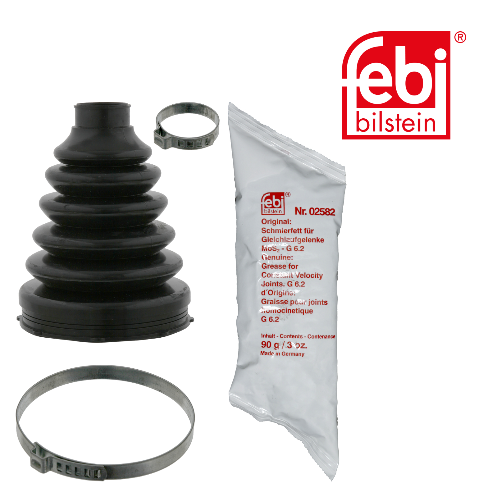 Febi Drive Shaft Bellow Kit transmission sided Thermoplast 06131