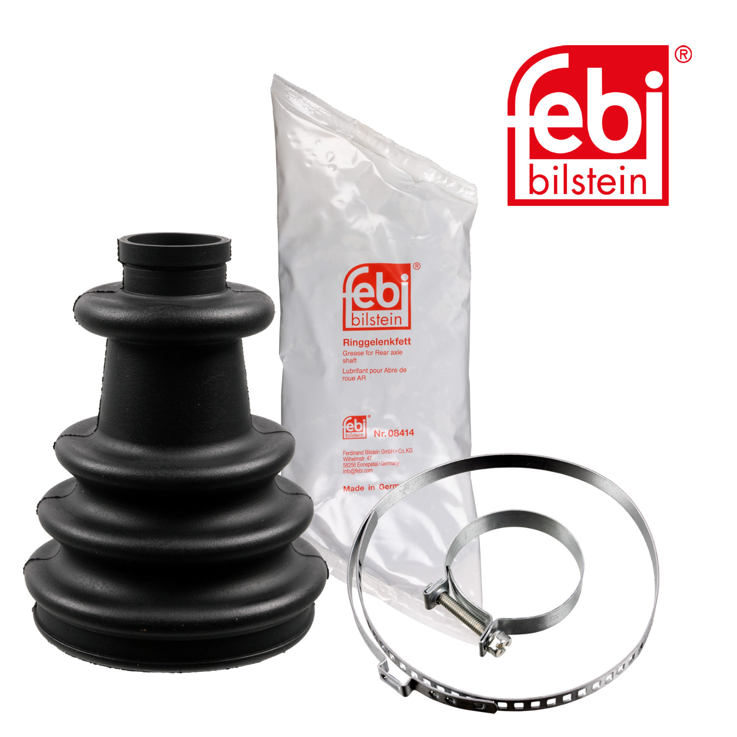Febi Drive Shaft Bellow Kit Wheel Side Rubber 12417