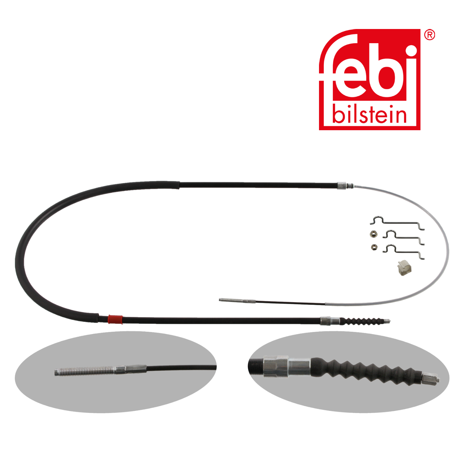 Febi Handbrake Cable Left Rear 36673