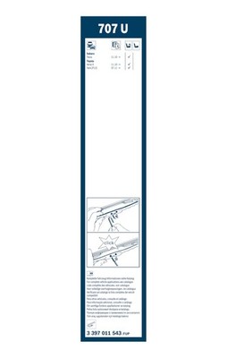 Bosch Twin Spoiler Wiper Blade Set 700mm + 650mm — 702S fits Peugeot 307