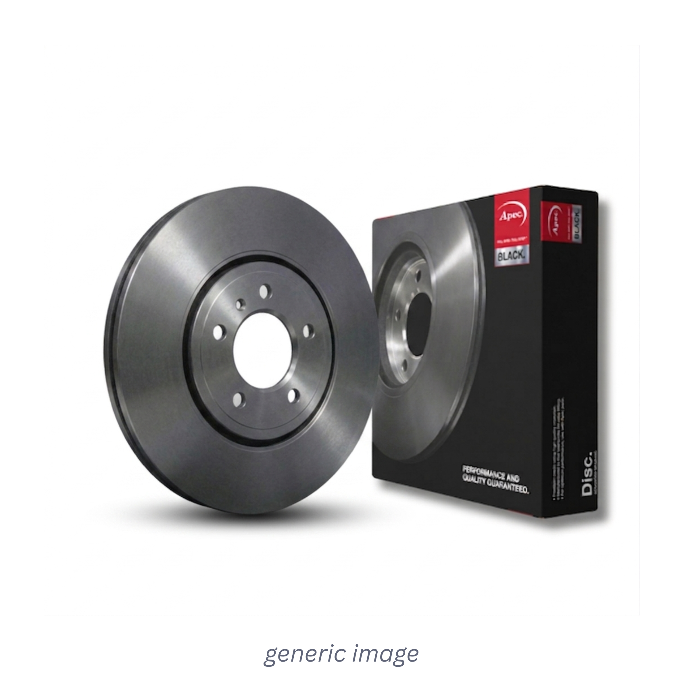 Apec Black 2 x Vented Brake Discs fits BMW Z4 Roadster 2009-2016