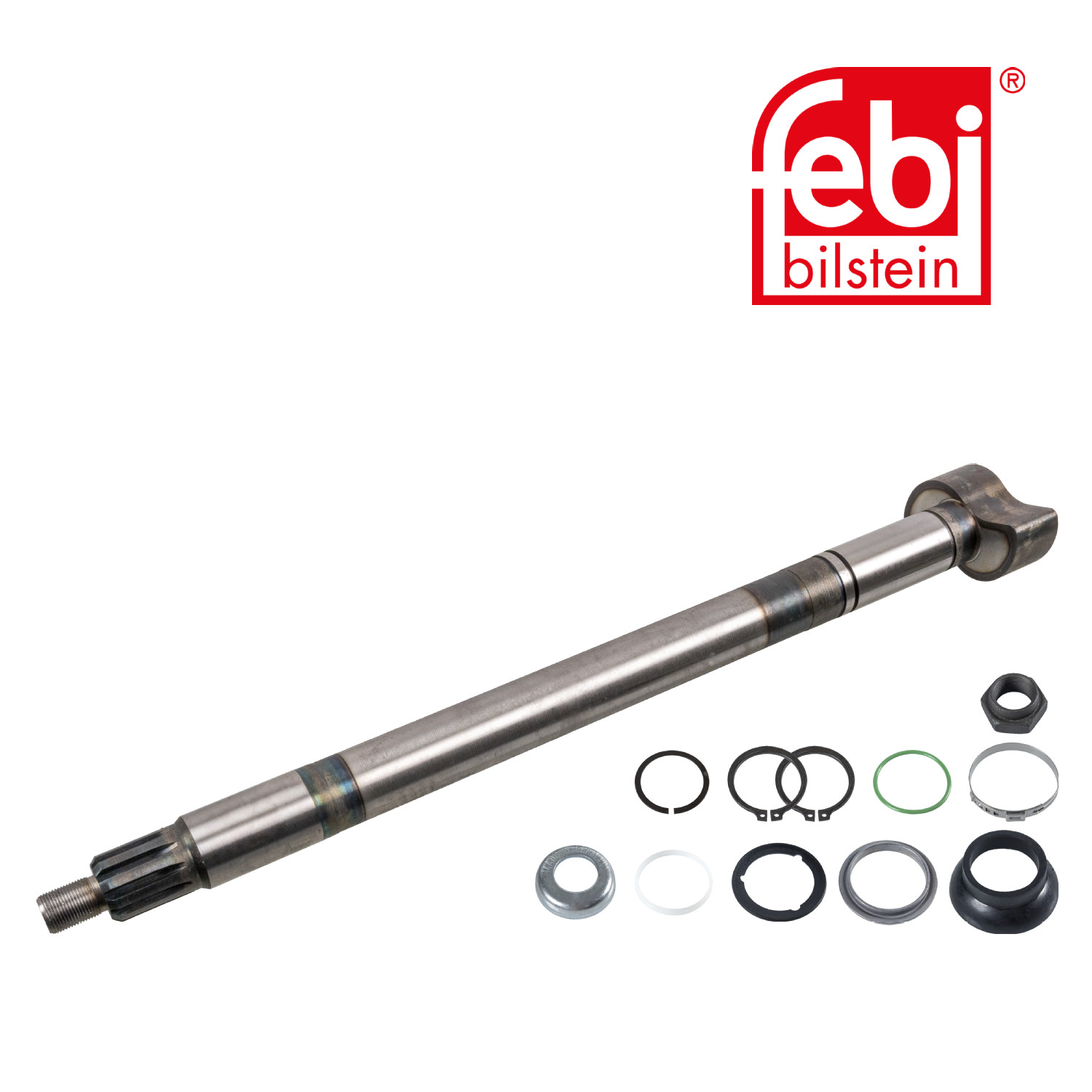 Febi Drum Brake Brake Shaft 108mm OD Left 04661