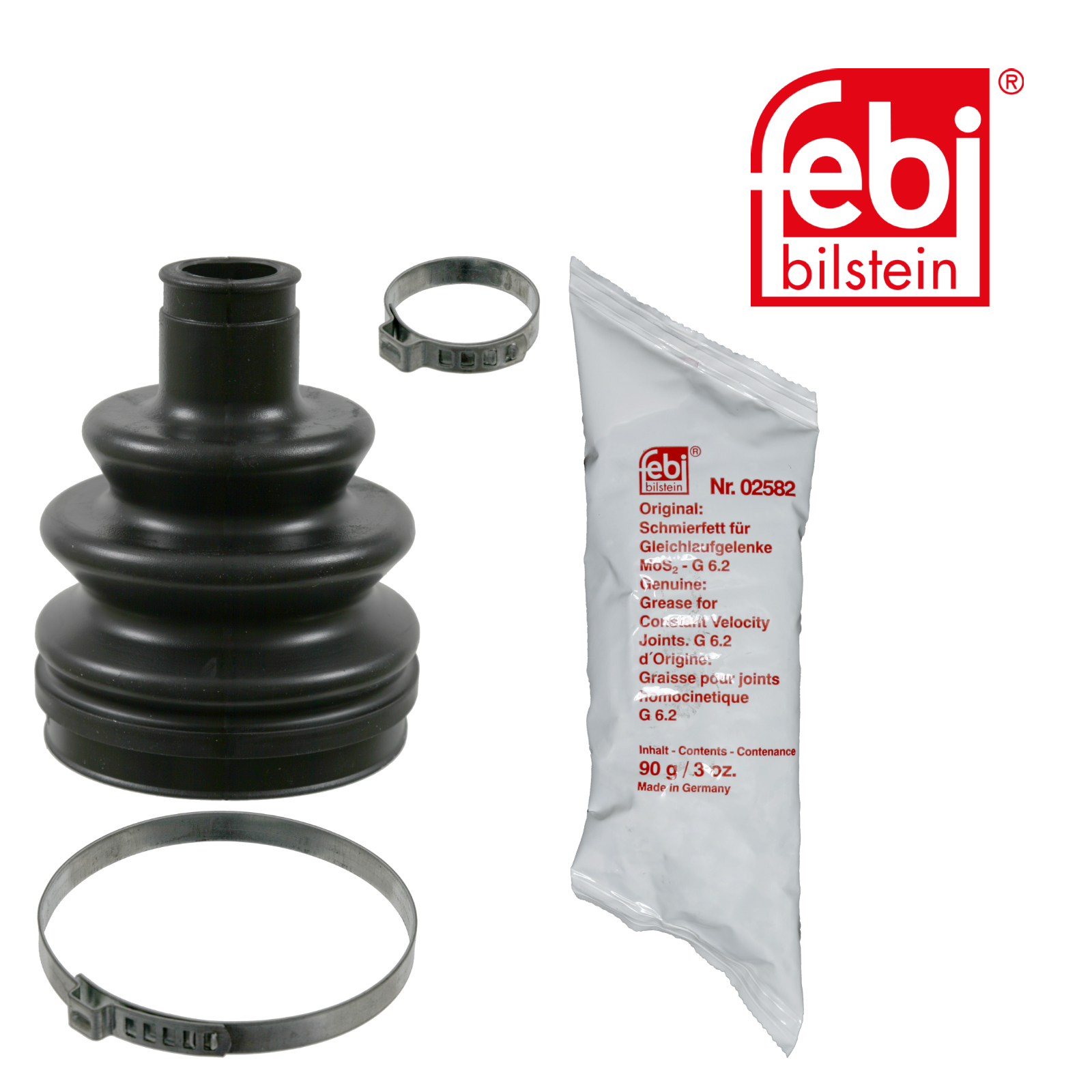 Febi Drive Shaft Bellow Kit Wheel Side Rubber 02721