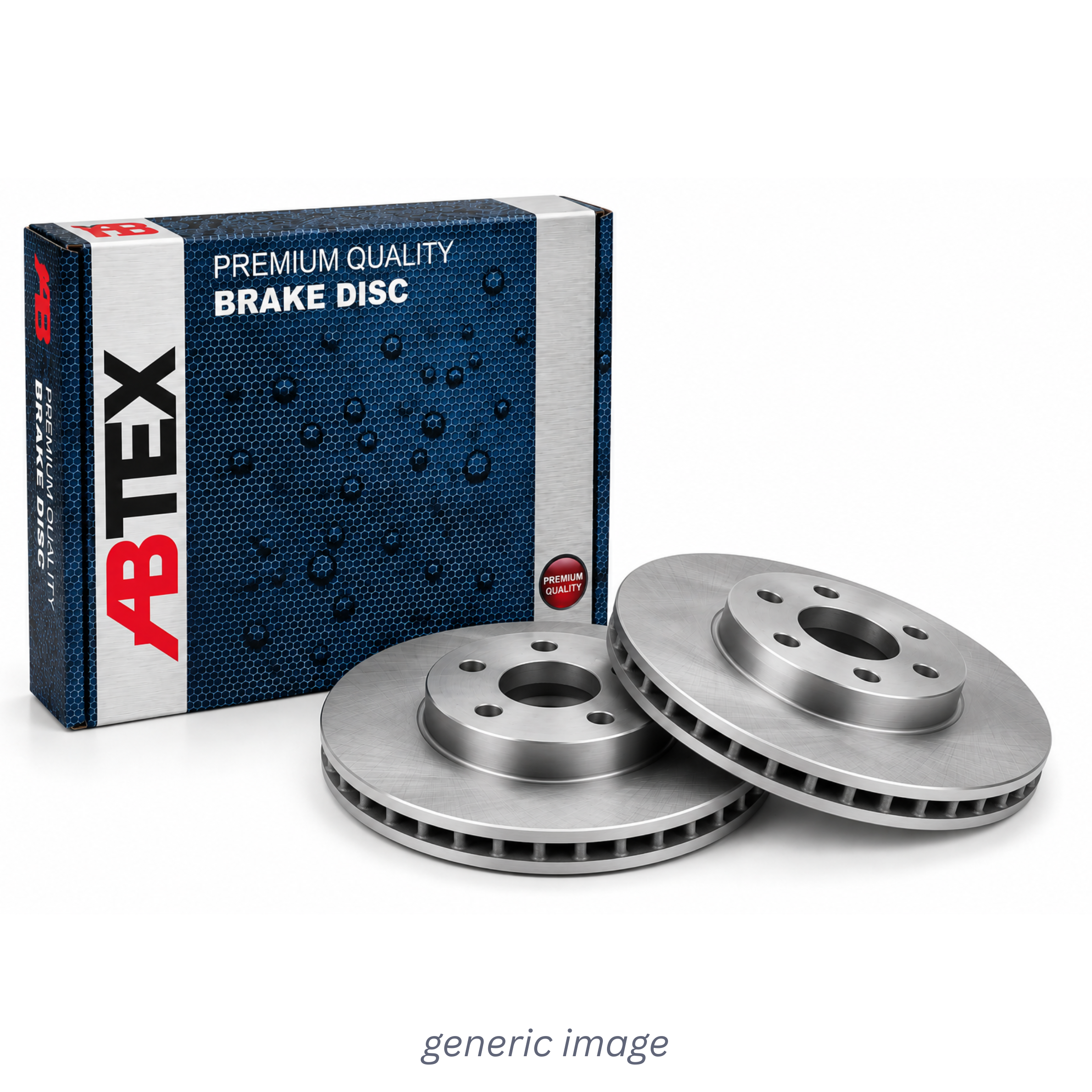 Abtex 2 x Vented Brake Discs fits Mitsubishi Lancer VII 2003-2008