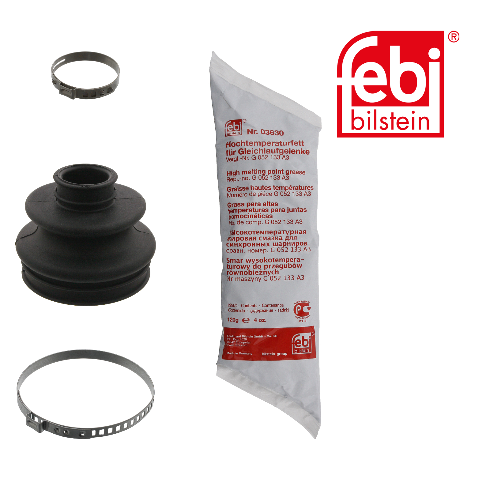 Febi Drive Shaft Bellow Kit Wheel Side Rubber 38941