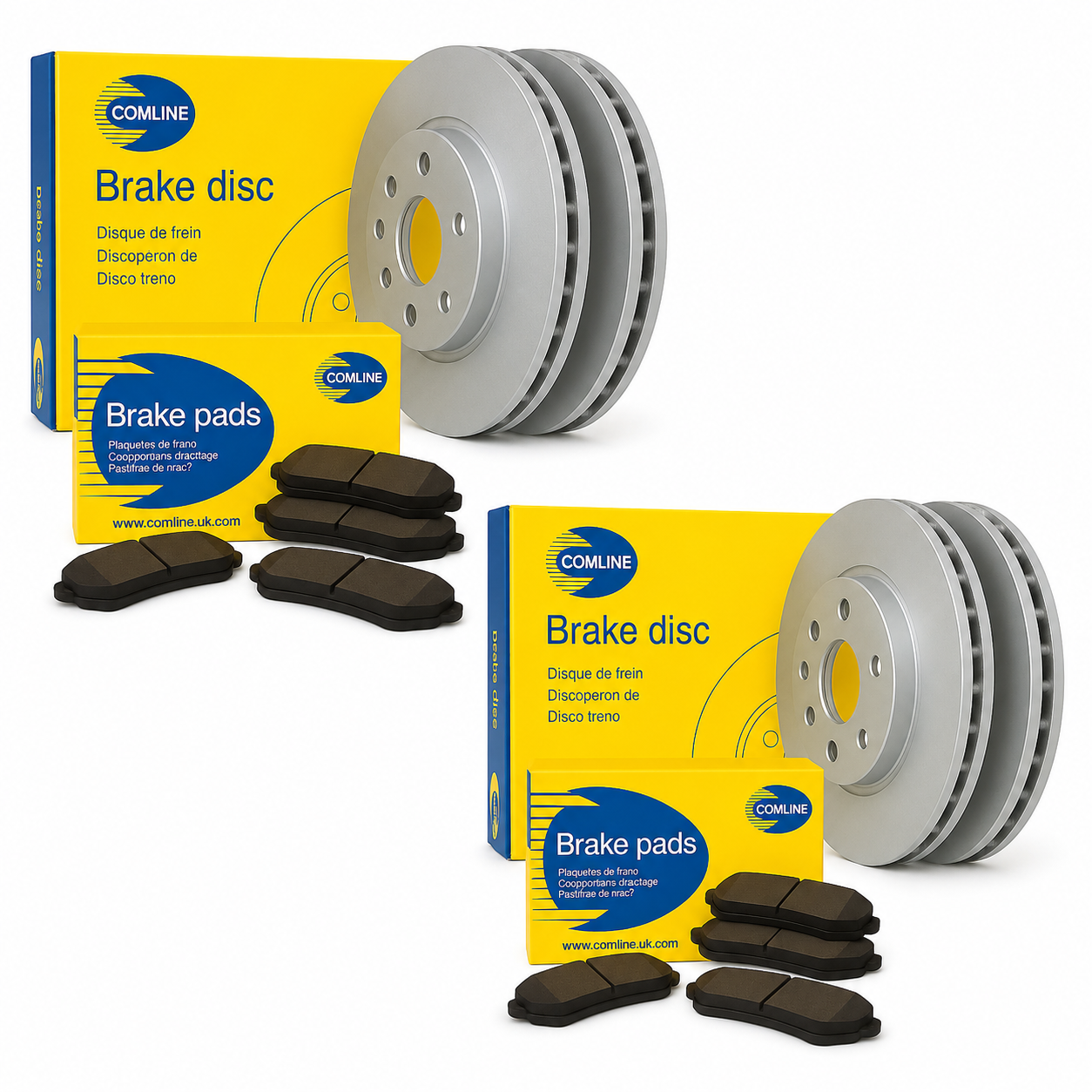 Comline Front & Rear Brake Discs & Pads fits Seat Leon St 2015-2020 1.0 2.0