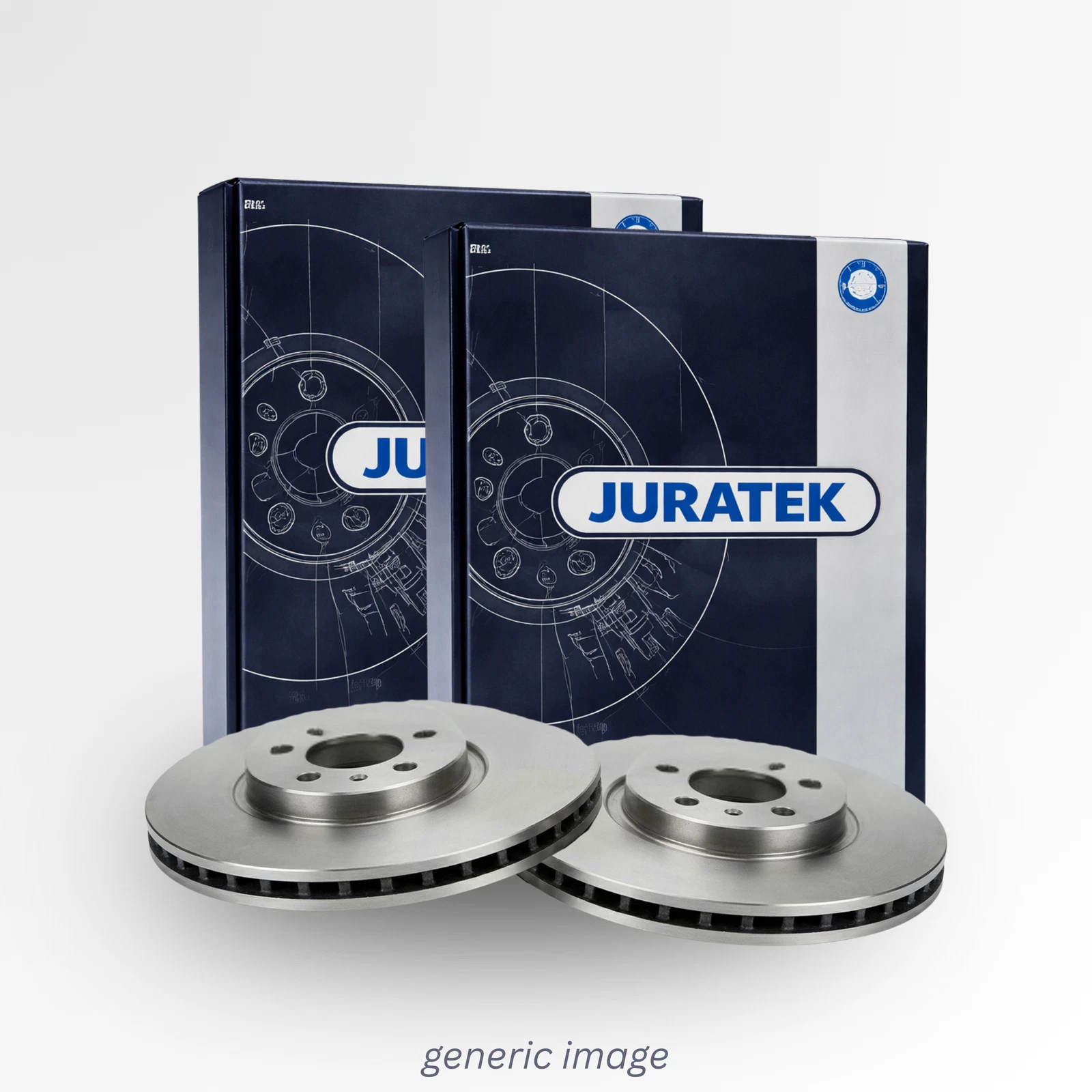 Juratek 2 x Vented Brake Discs fits Kia Sorento III 2015-2020 2.2 2.4 3.3 3.5