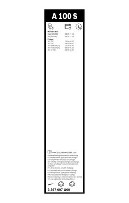 Bosch Aerotwin Wiper Blade Set 700mm + 650mm — A100S fits Mercedes-Benz Viano