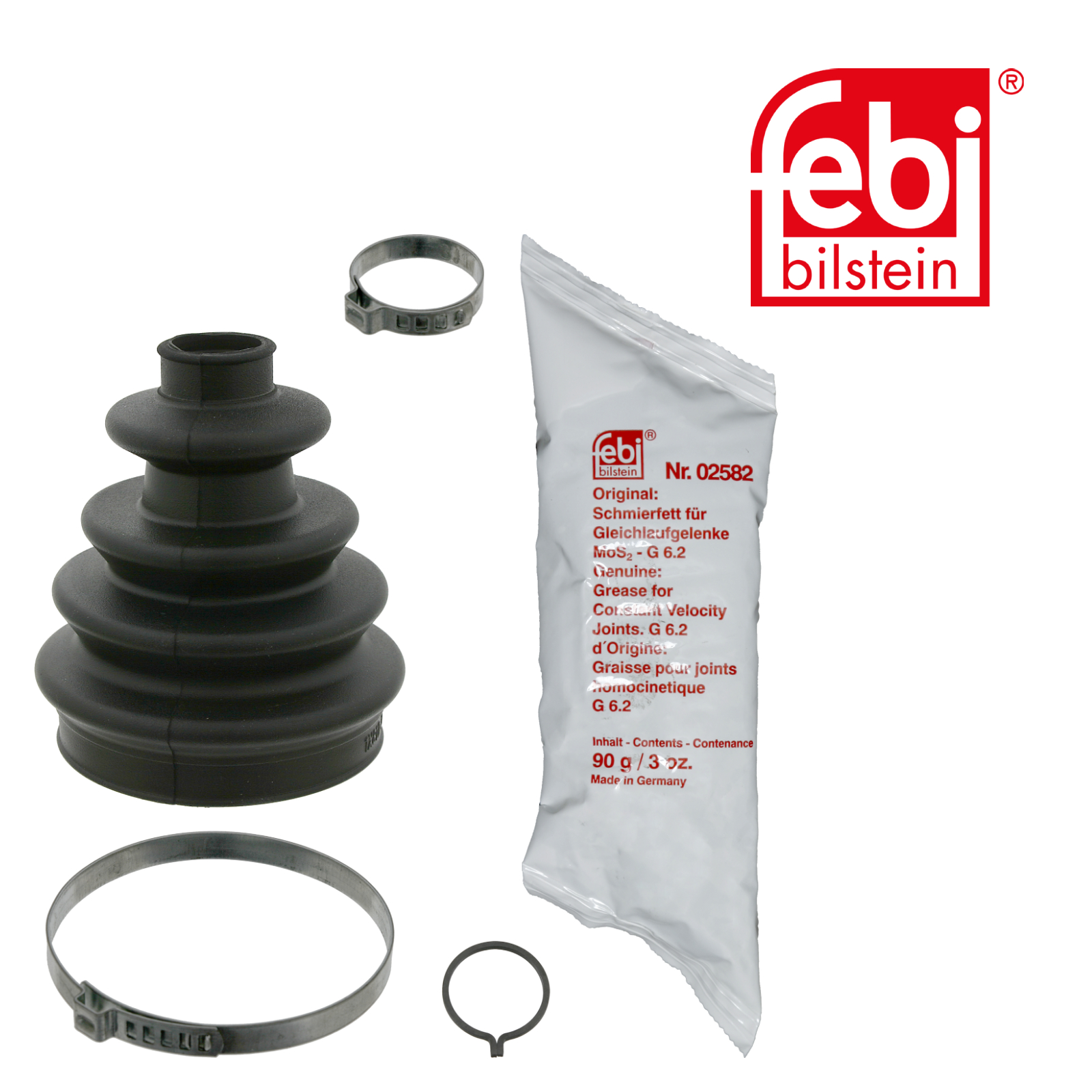 Febi Drive Shaft Bellow Kit Front Rubber 03287
