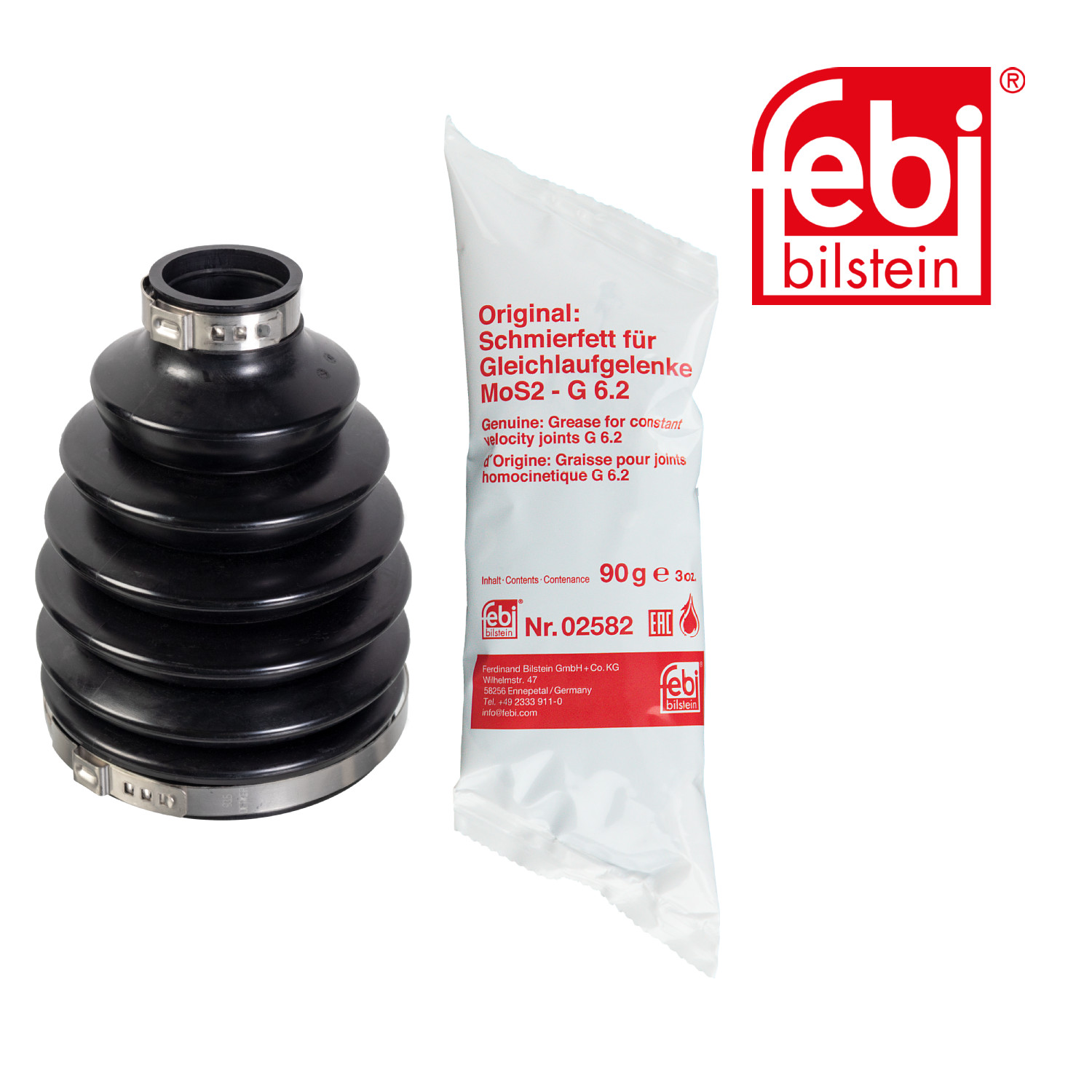 Febi Drive Shaft Bellow Kit Front Thermoplastic polye 179347