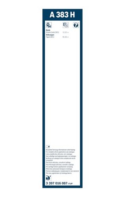 Bosch Aerotwin Wiper Blade 380mm — A383H fits Seat Leon Sc 2013-2018