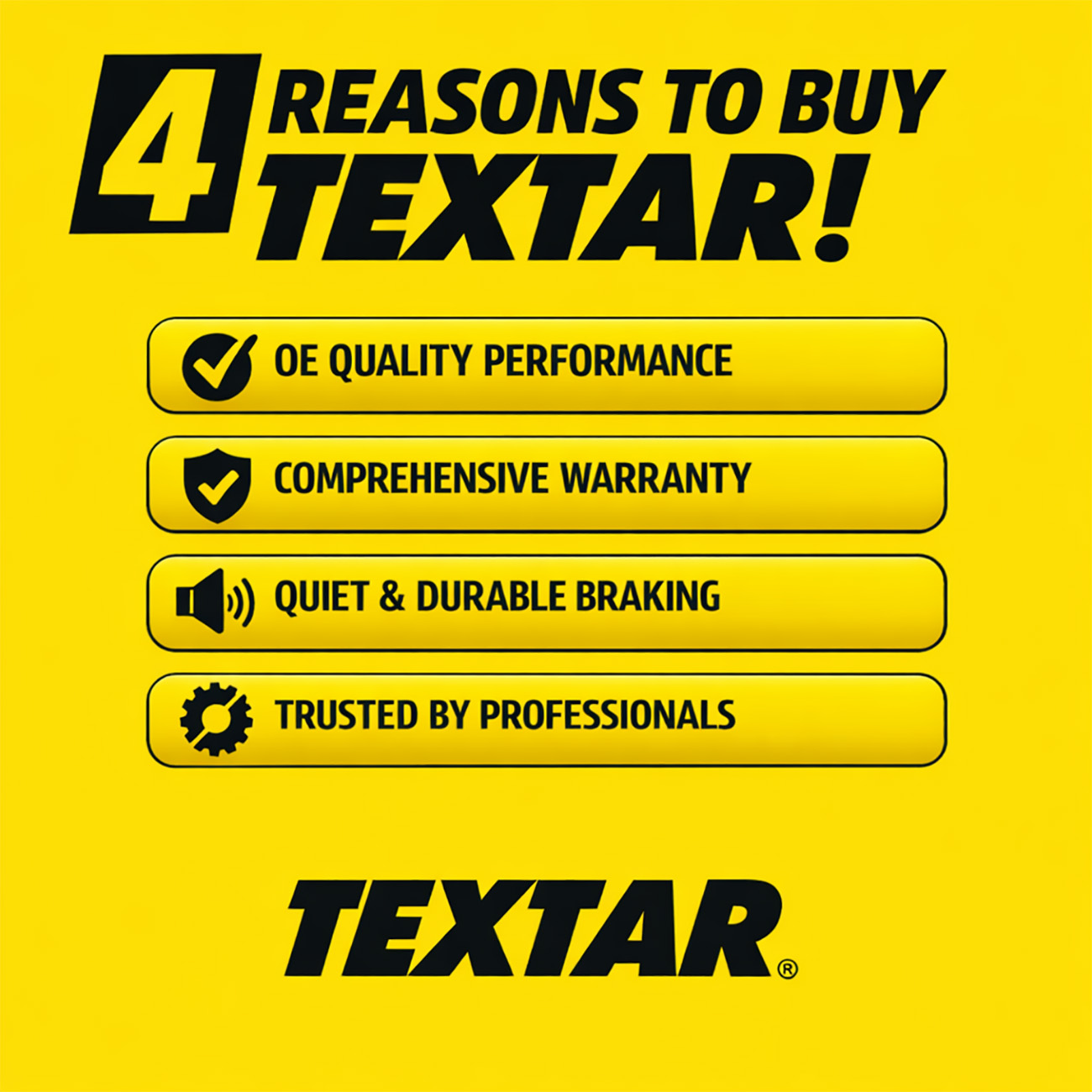 Textar Front Brake Pad Set 2521905