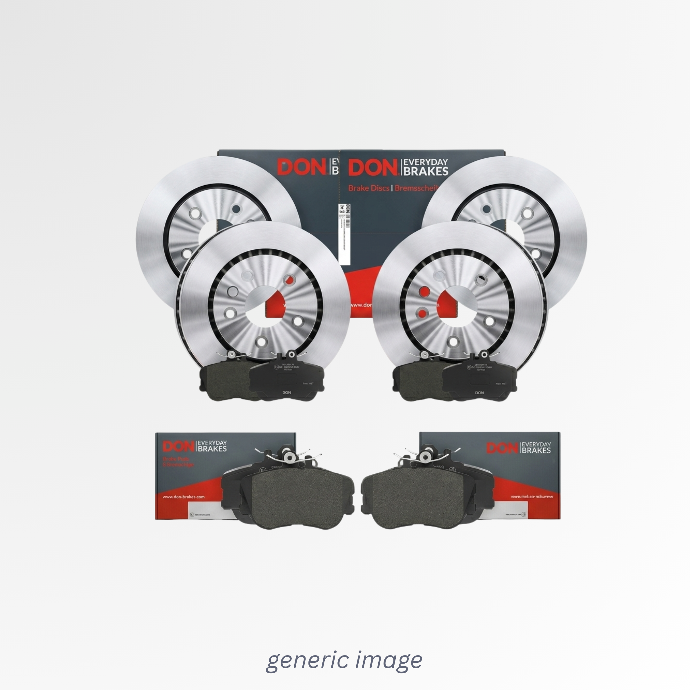 DON Front & Rear Brake Discs & Pads fits Mercedes-Benz E-Class T-Model 1996-2003