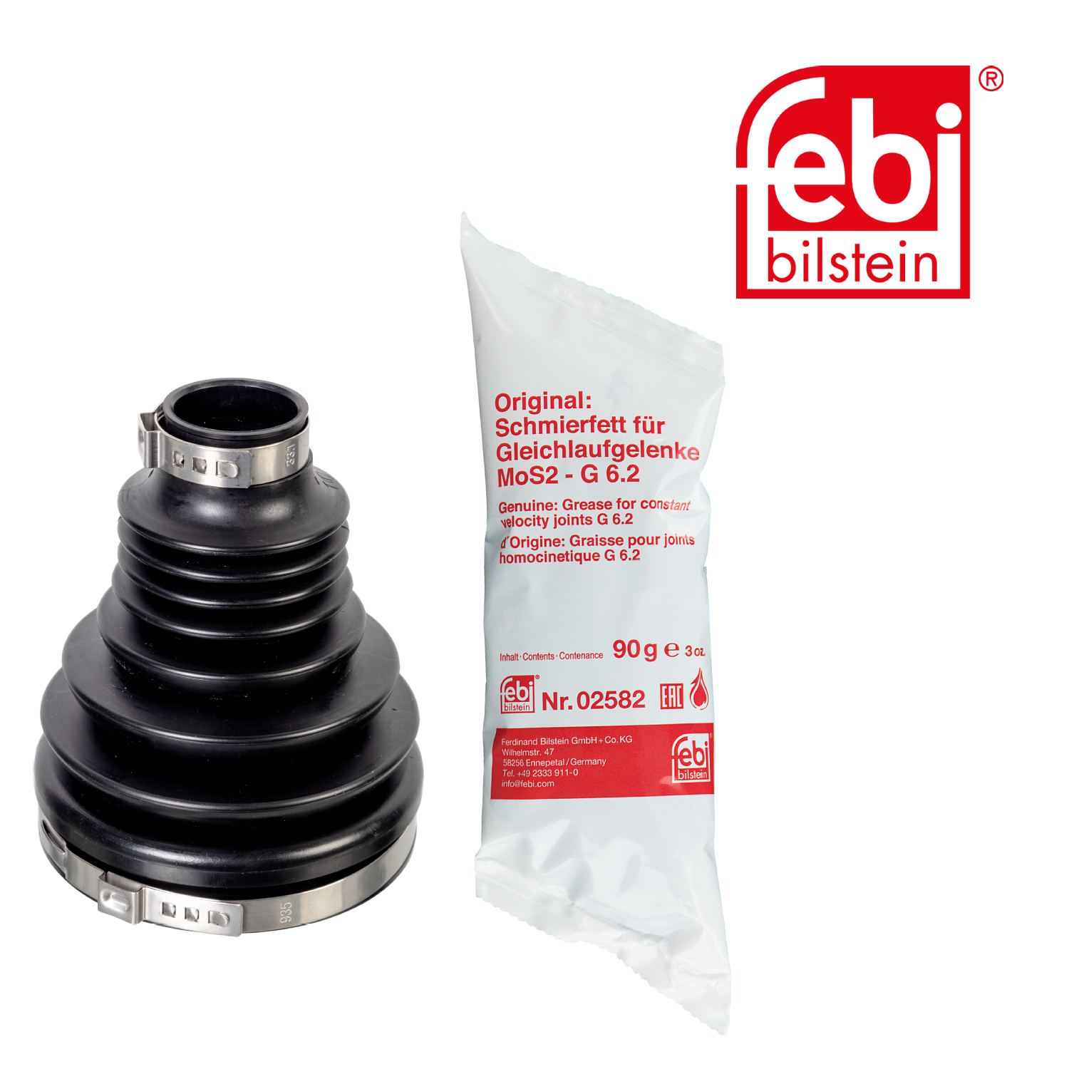 Febi Drive Shaft Bellow Kit transmission sided Thermopla 175529