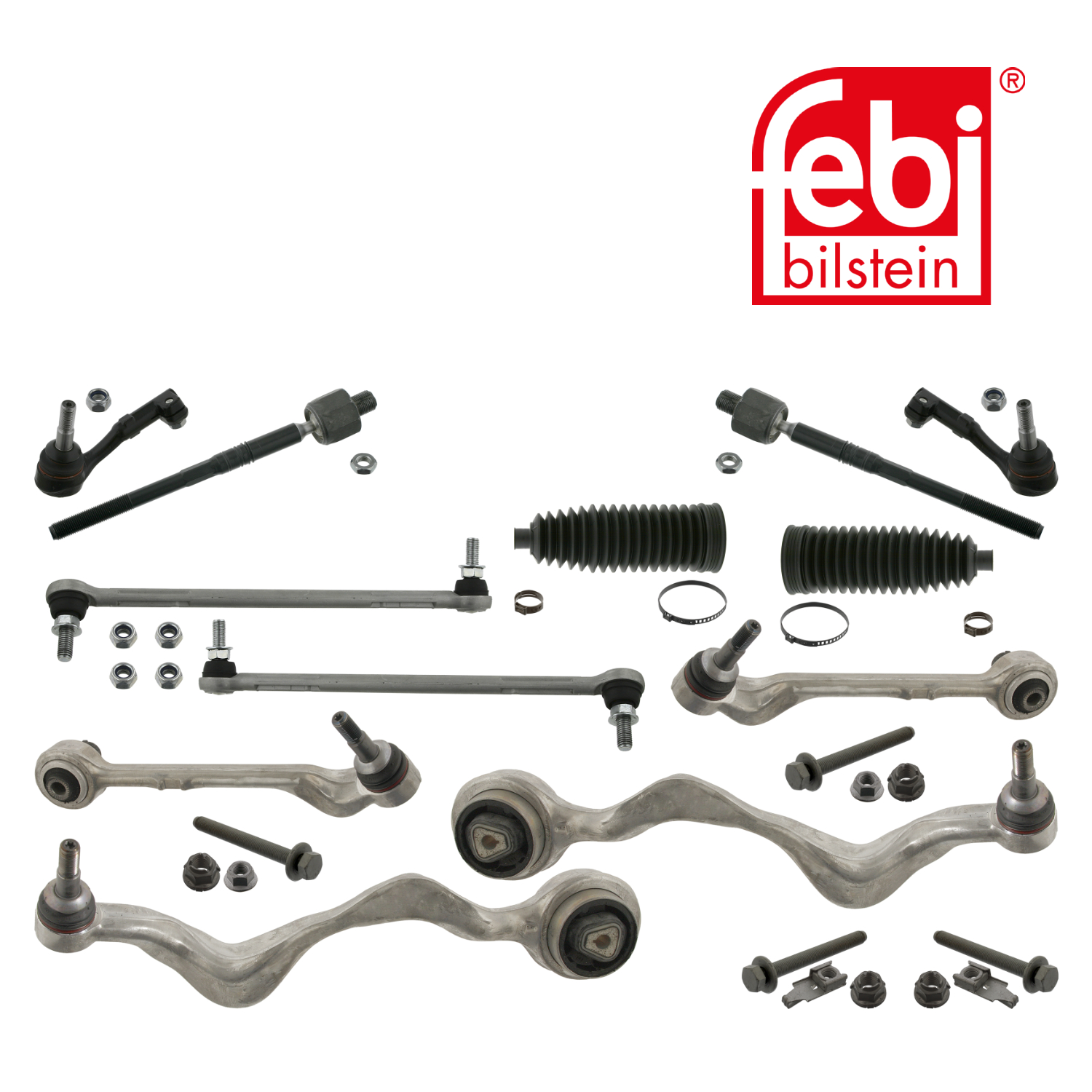 Febi Wheel Suspension Control/Trailing Arm Kit Front Right Aluminium 46285