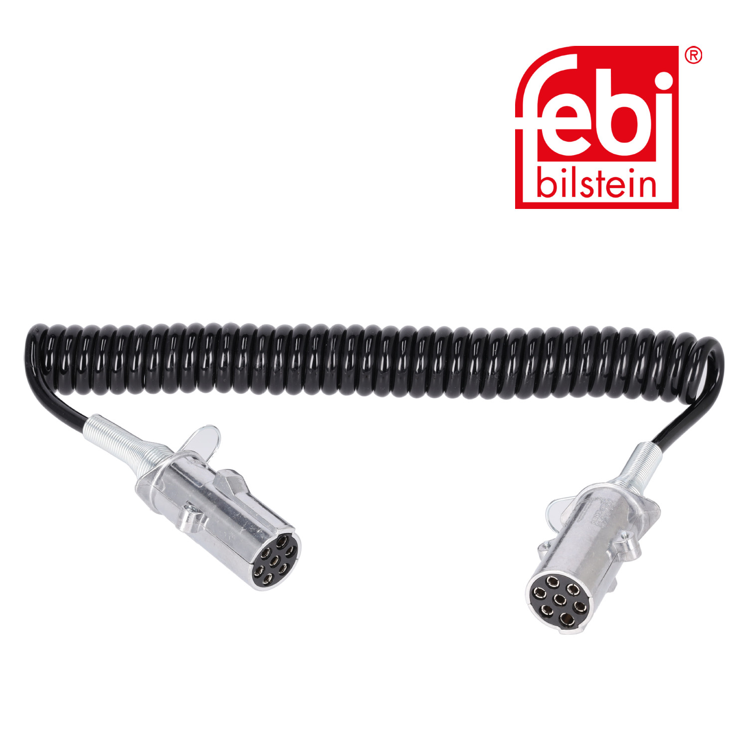 Febi Coiled Cable 7 Connectors 24V PU (Polyurethane) 09701