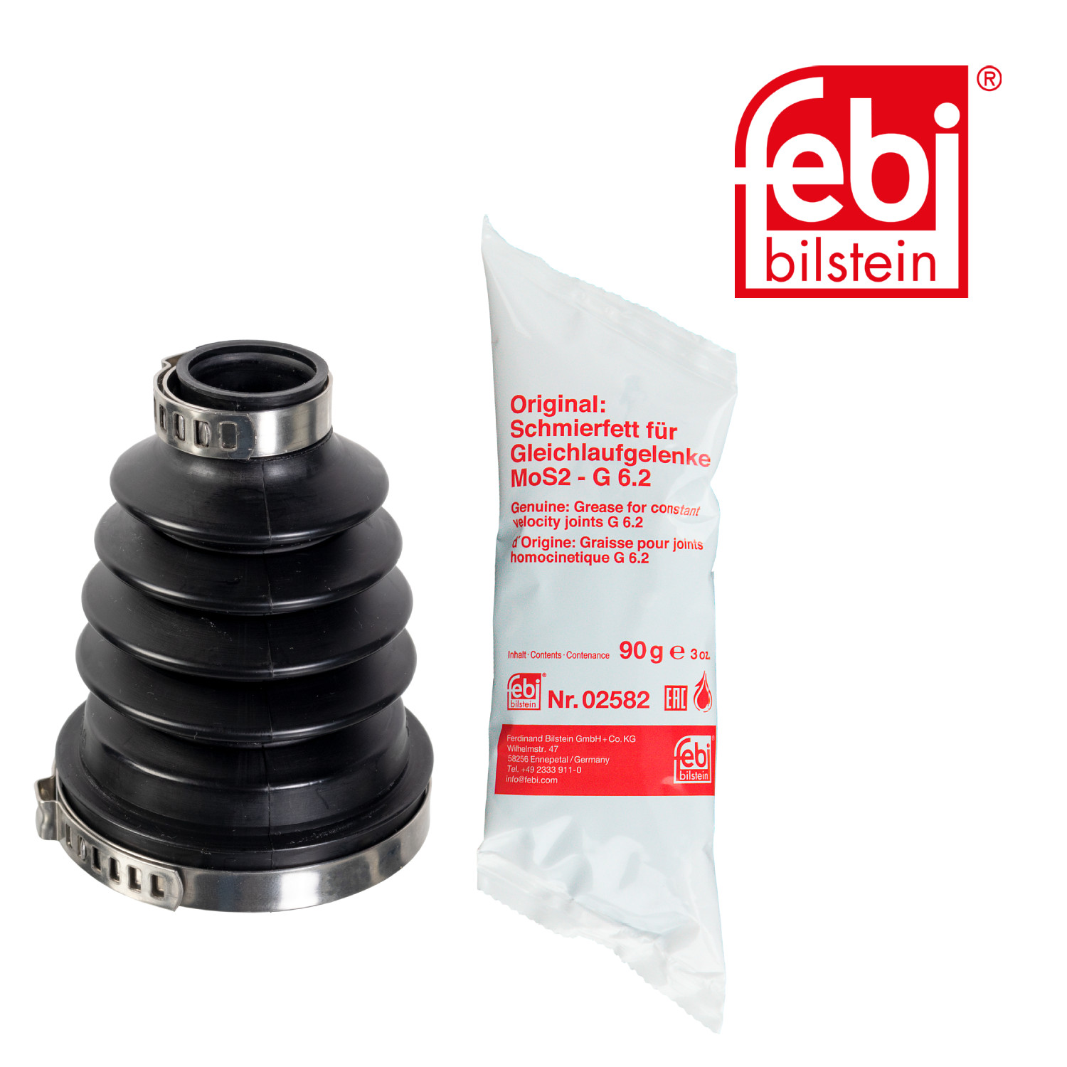 Febi Drive Shaft Bellow Kit Front Right Thermoplastic polyest 179765