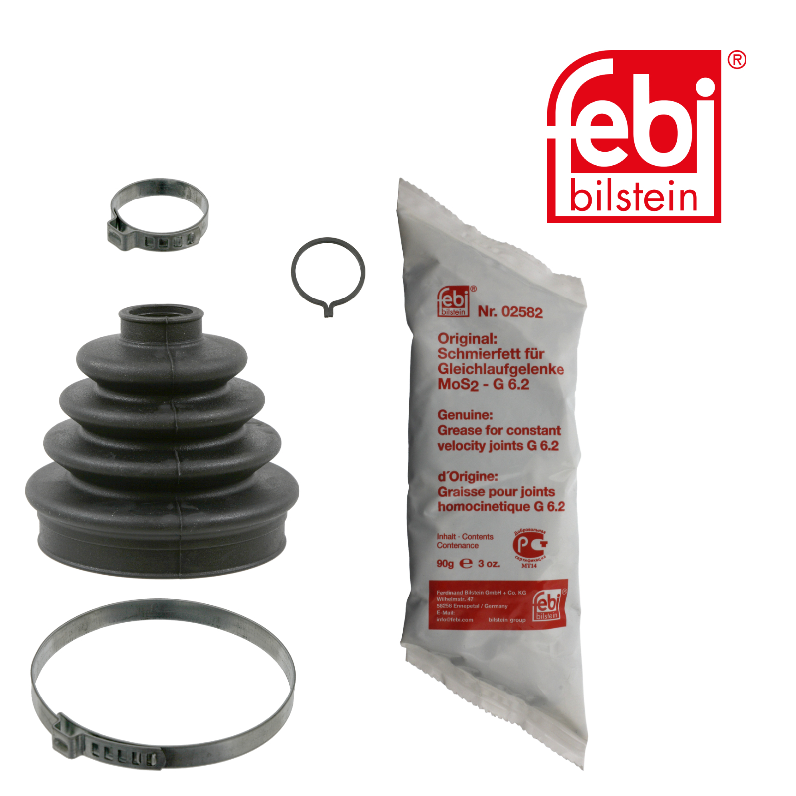 Febi Drive Shaft Bellow Kit Wheel Side Rubber 07873
