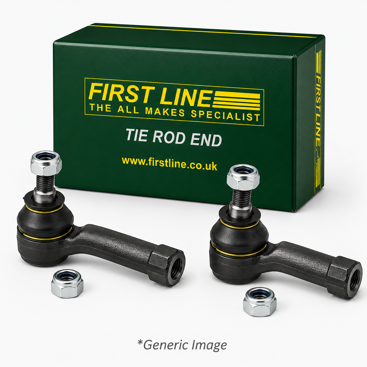 First Line 2 x Tie Rod Ends fits Renault Latitude 2011 on 2.0 3.0