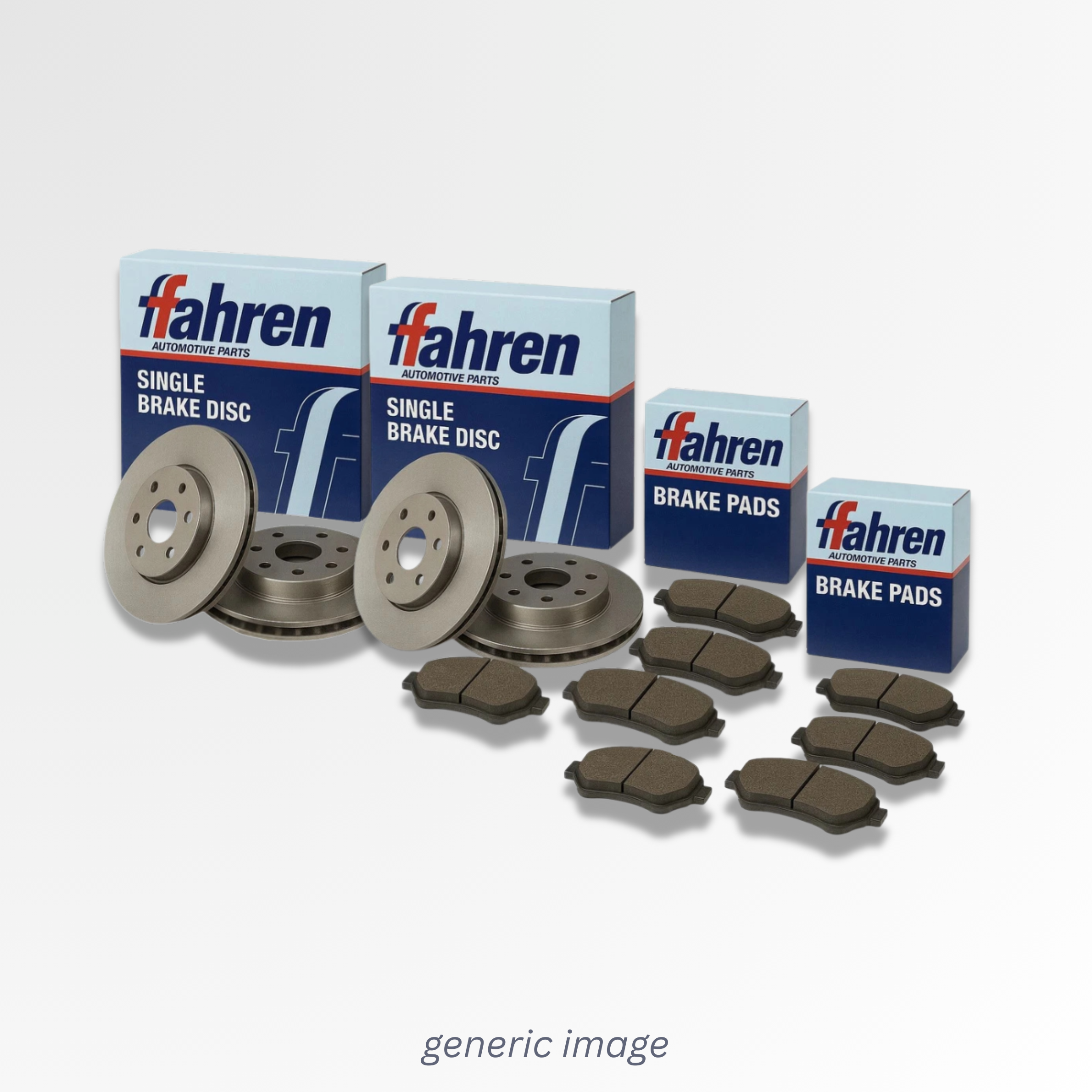 Fahren Front & Rear Brake Discs & Pads fits Mercedes-Benz E-Class T-Model