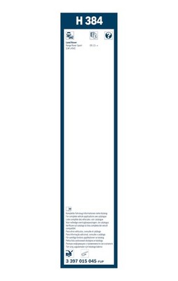 Bosch Conventional Wiper Blade 370mm — H384 fits Land Rover Range Rover Sport II