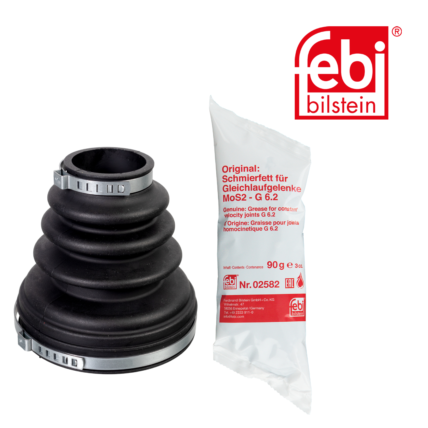 Febi Drive Shaft Bellow Kit Front Rubber 175670