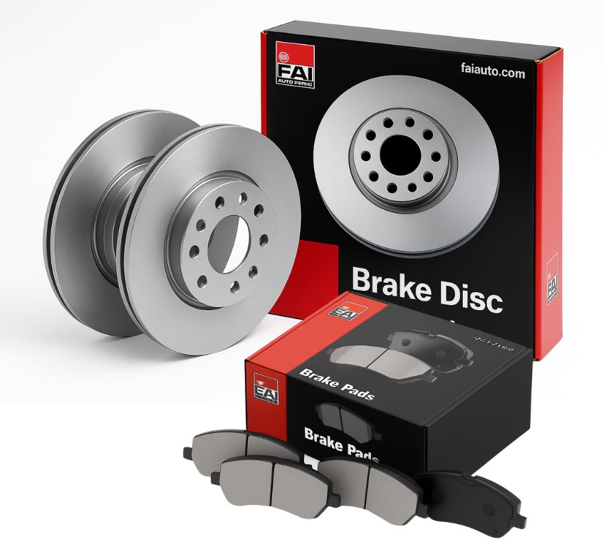 FAI Front Brake Vented Discs & Pads fits Audi A4 Allroad B9 2016-2019 2.0