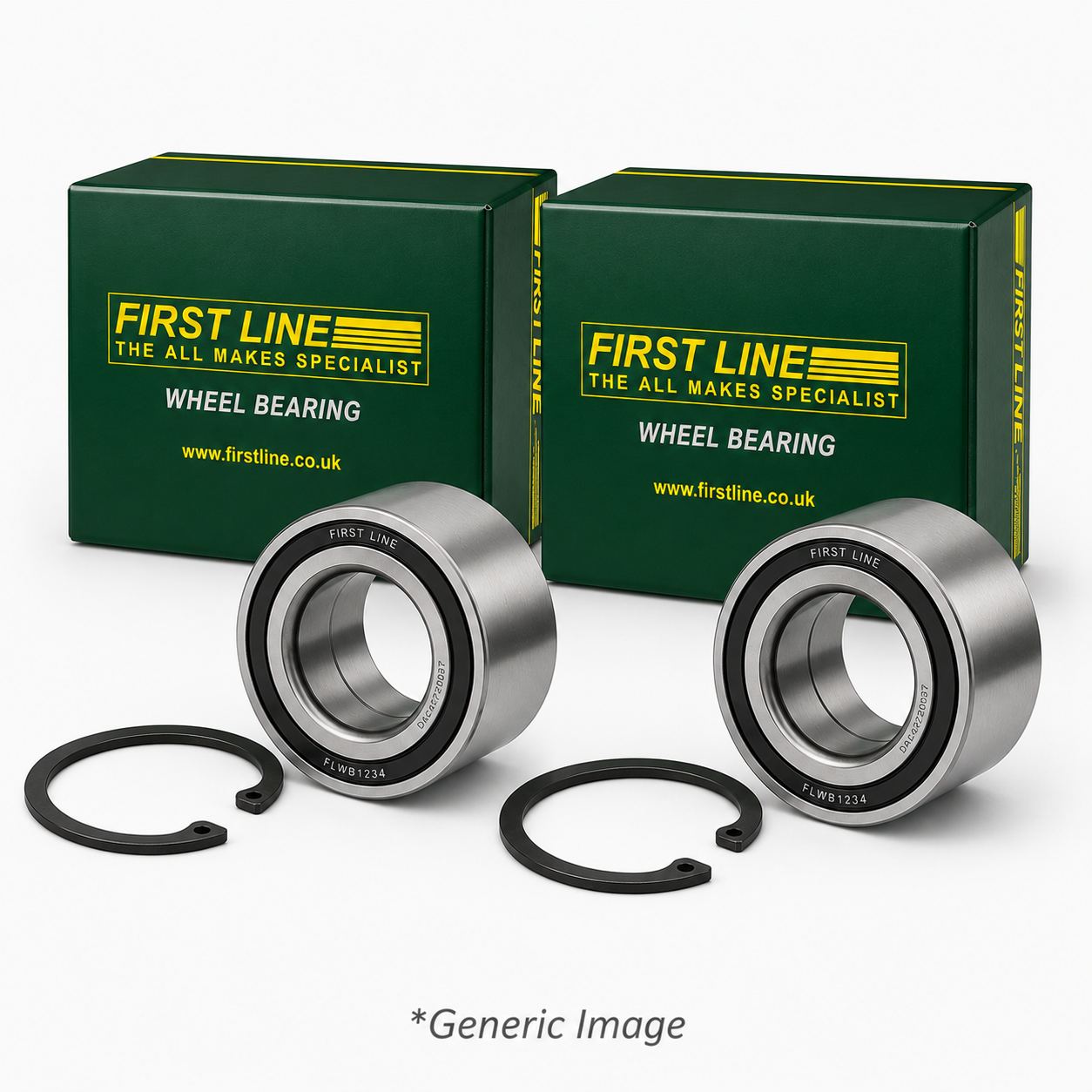 First Line 2 x Wheel Bearing Kits fits Mercedes-Benz A-Class 1997-2004